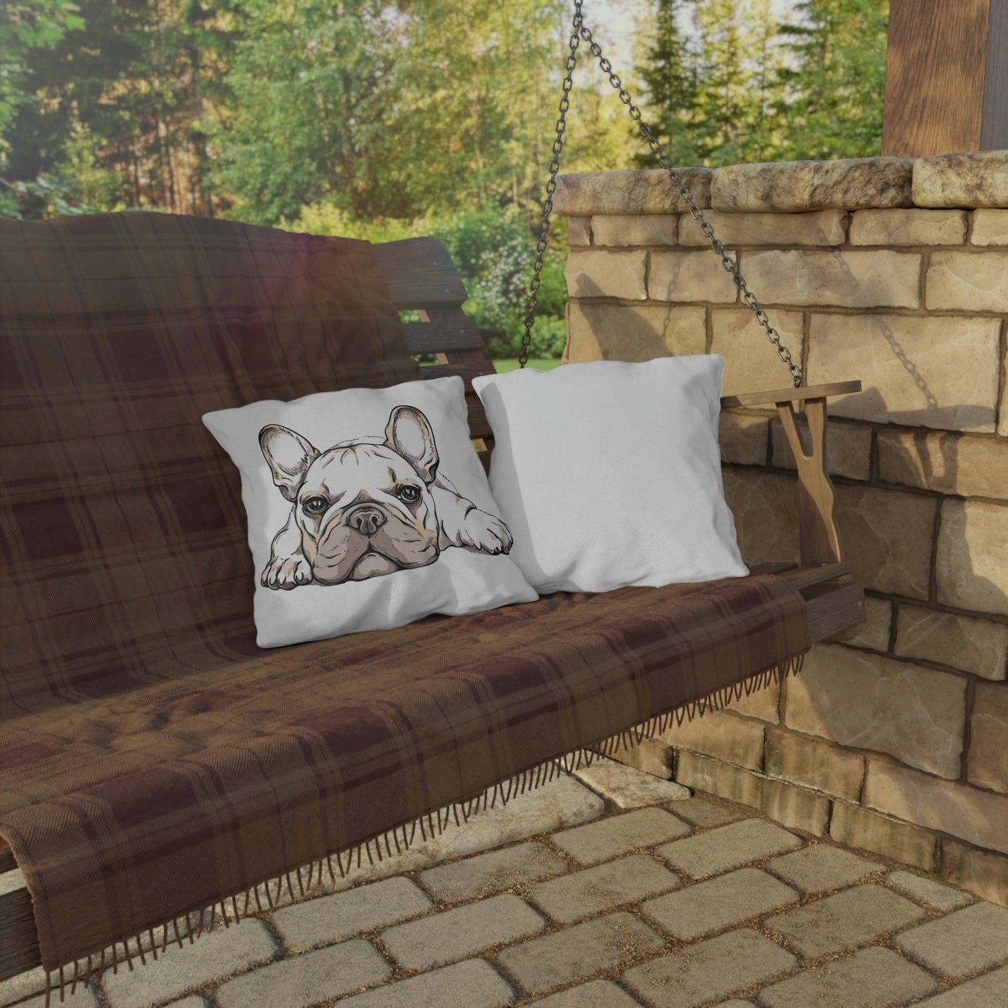 FRENCHIE BULLGOD Outdoor Pillow