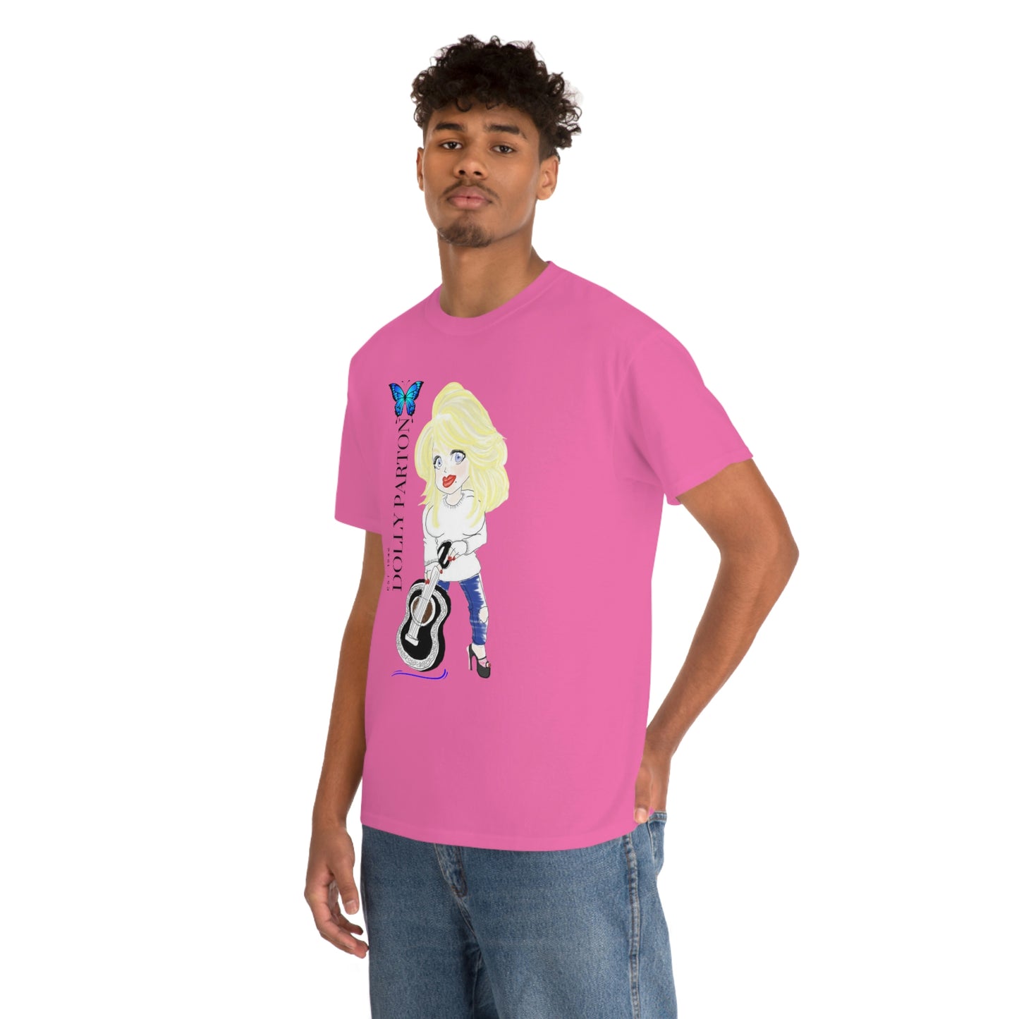 Artist Rendering of Dolly Parton   Unisex Heavy Cotton Tee