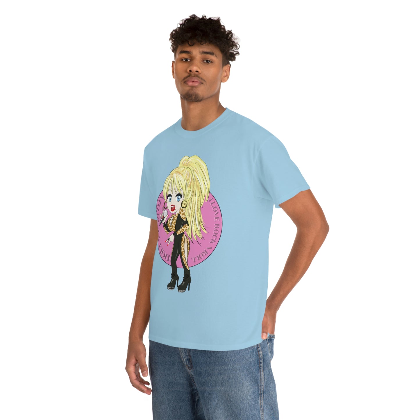 Dolly Parton ~I LOVE ROCK N ROLL Inspired Artwork ~Unisex Heavy Cotton Tee