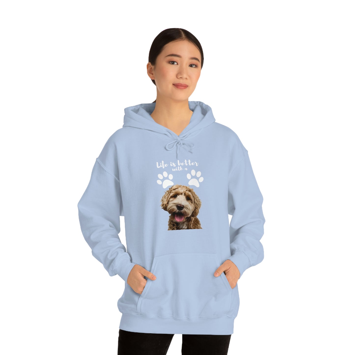 Life is better with a DOG   Unisex Heavy Blend™ Hooded Sweatshirt