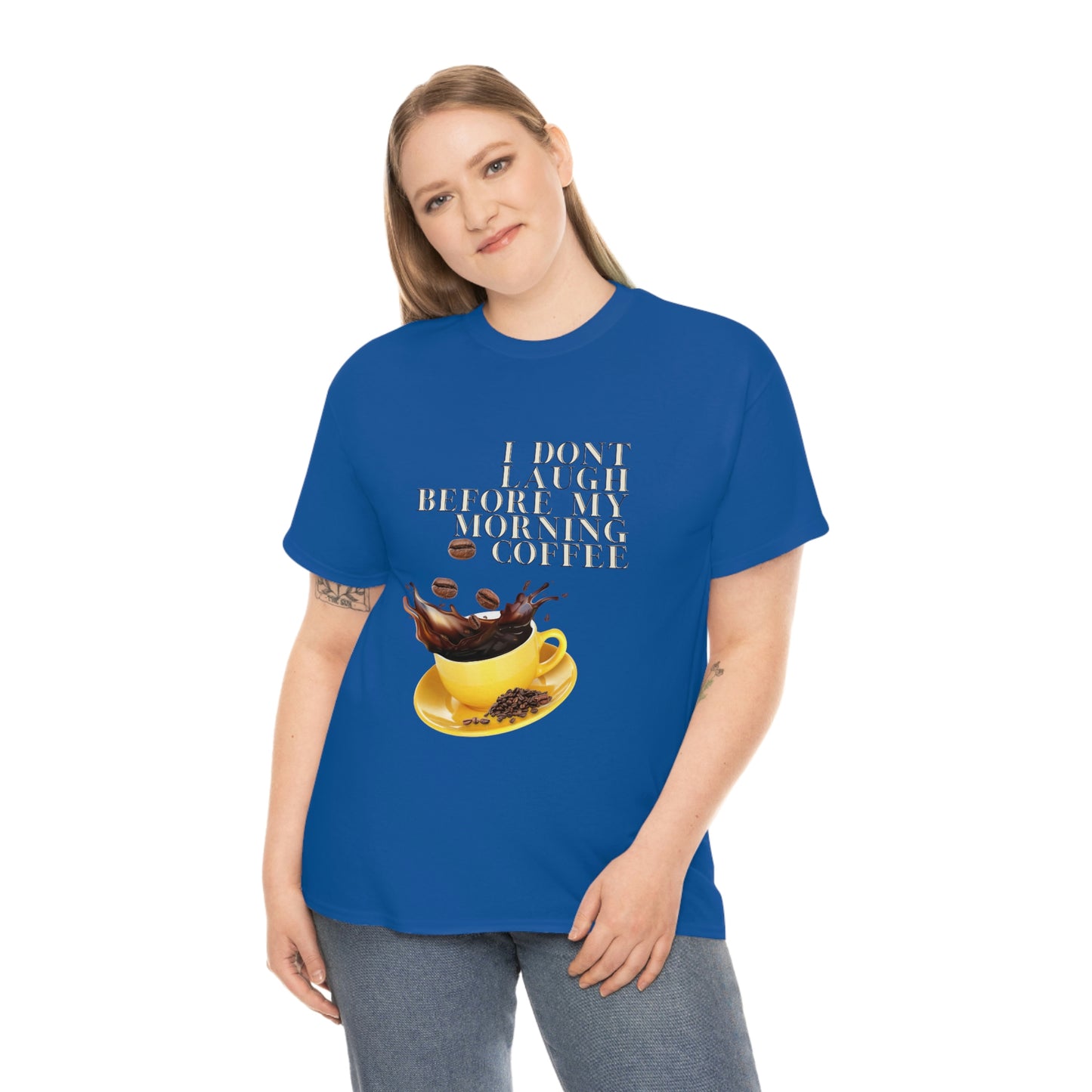 "Not before my morning Coffee" Unisex Heavy Cotton Tee