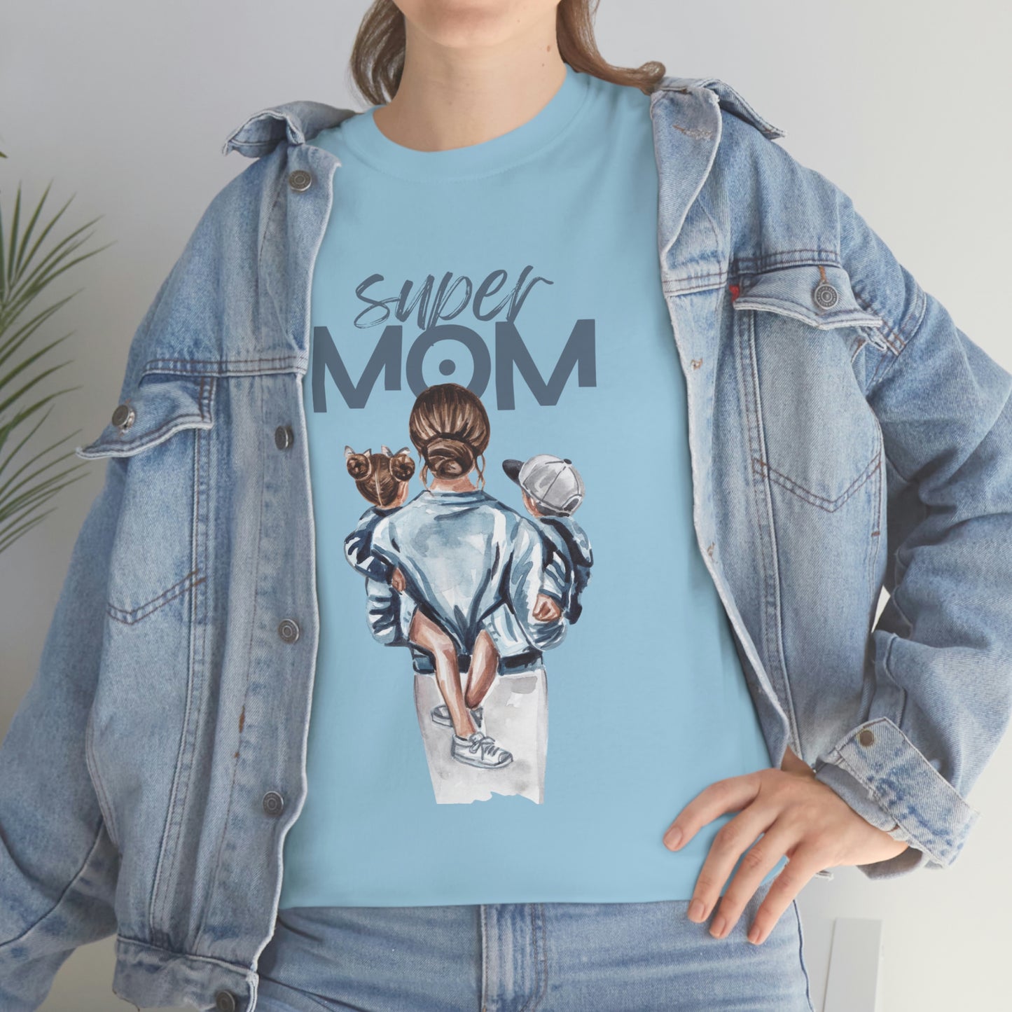 SUPER MOM Unisex Heavy Cotton Tee