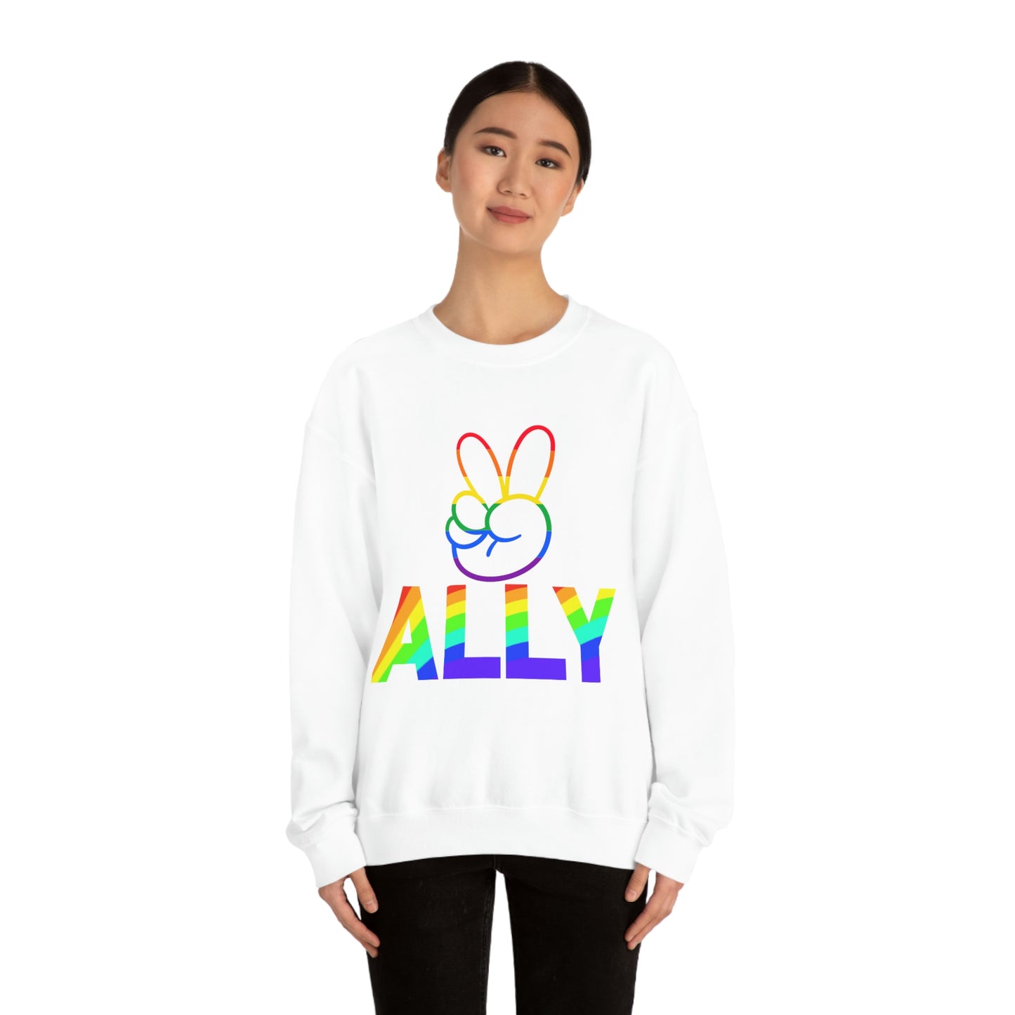 PRIDE ALLY Unisex Heavy Blend™ Crewneck Sweatshirt