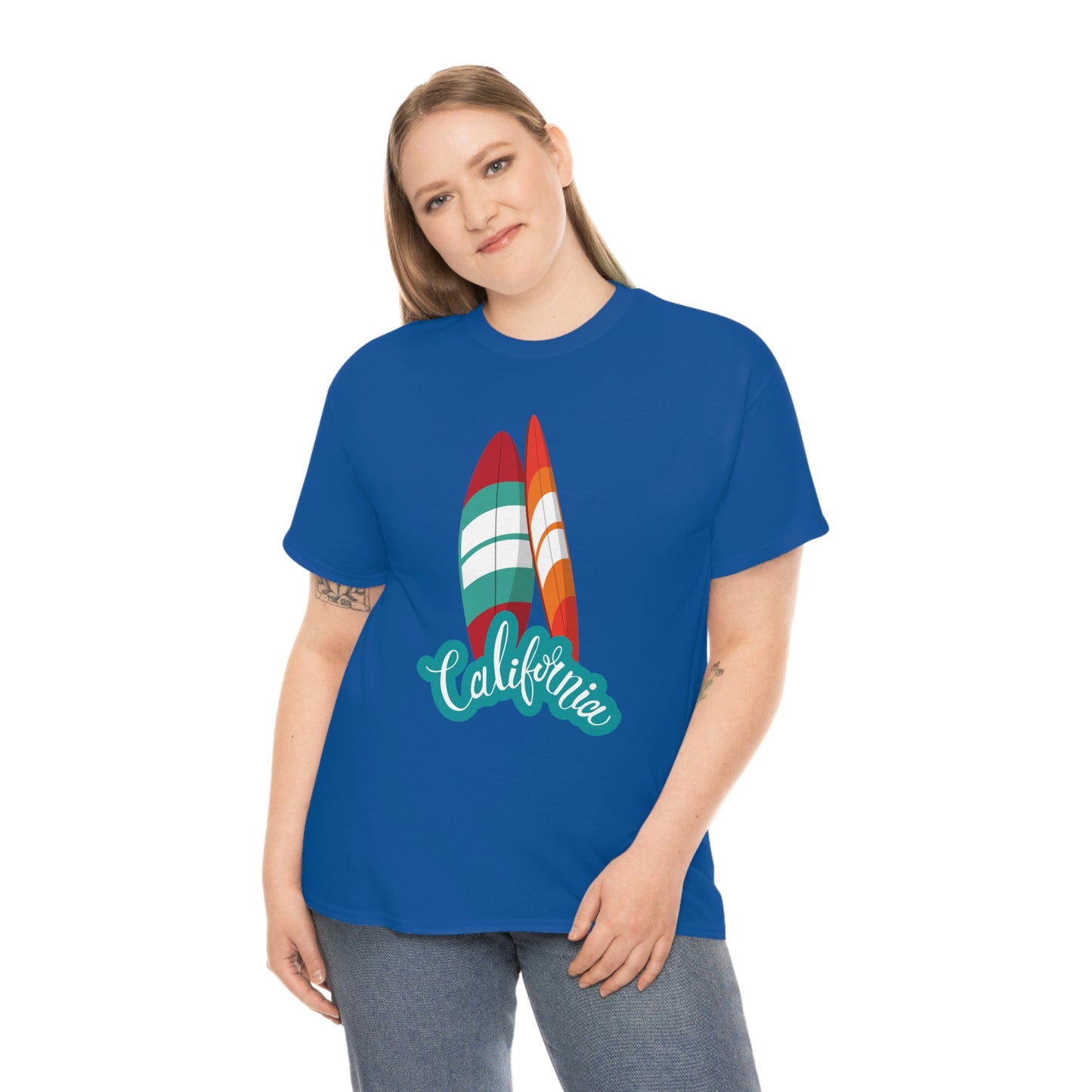 CALIFORNIA SURFS UP Unisex Heavy Cotton Tee