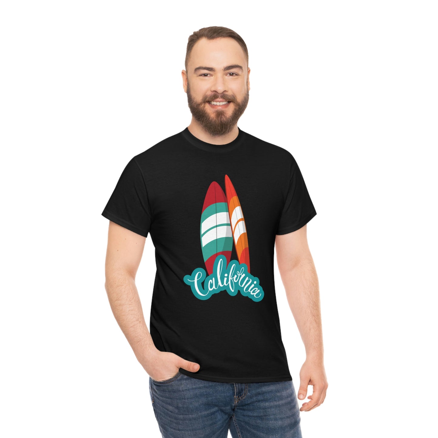 CALIFORNIA SURFS UP Unisex Heavy Cotton Tee