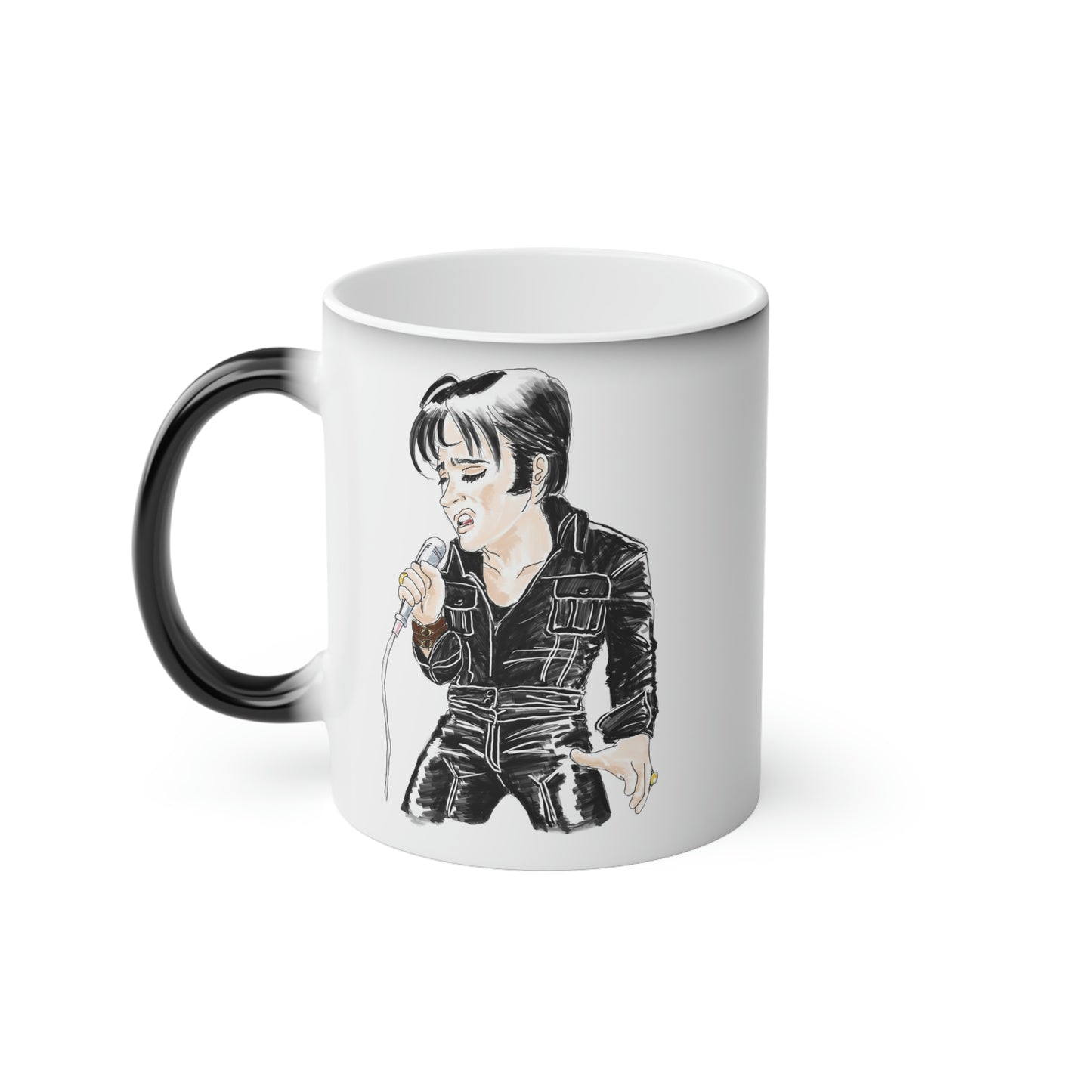 Artist Rendering of ELVIS ~ Magic Mug