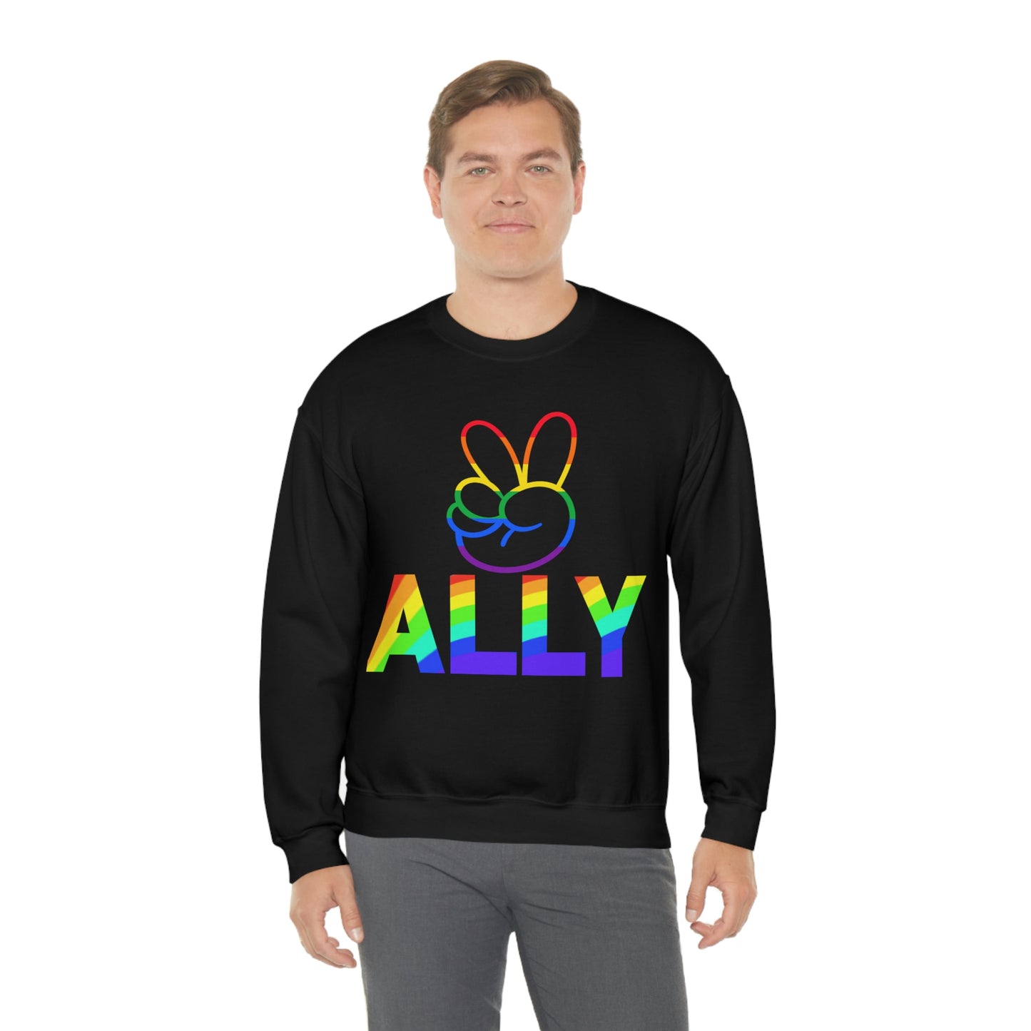 PRIDE ALLY Unisex Heavy Blend™ Crewneck Sweatshirt