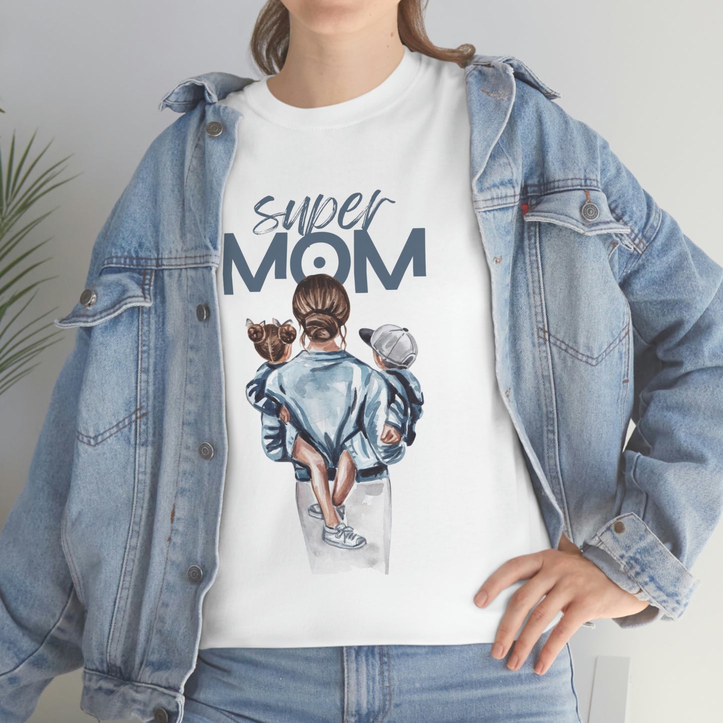 SUPER MOM Unisex Heavy Cotton Tee