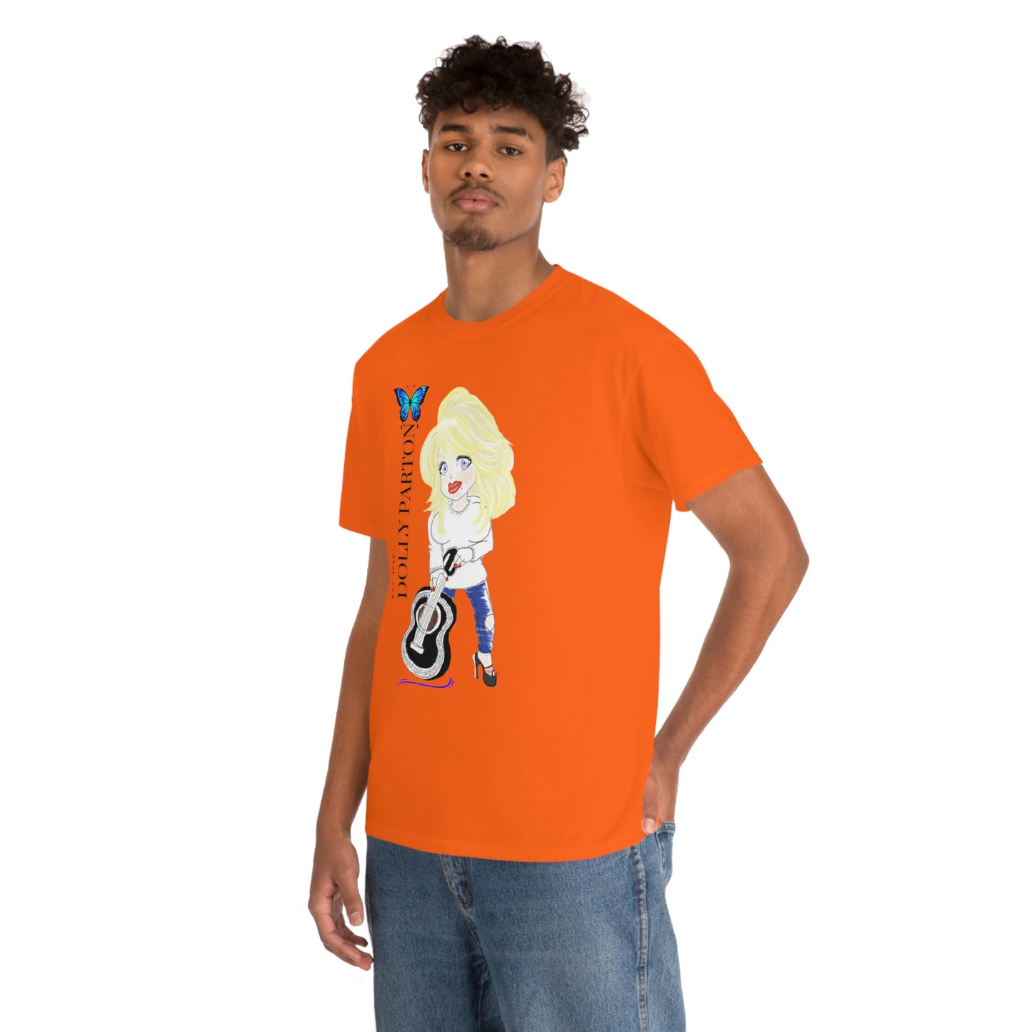 Artist Rendering of Dolly Parton   Unisex Heavy Cotton Tee