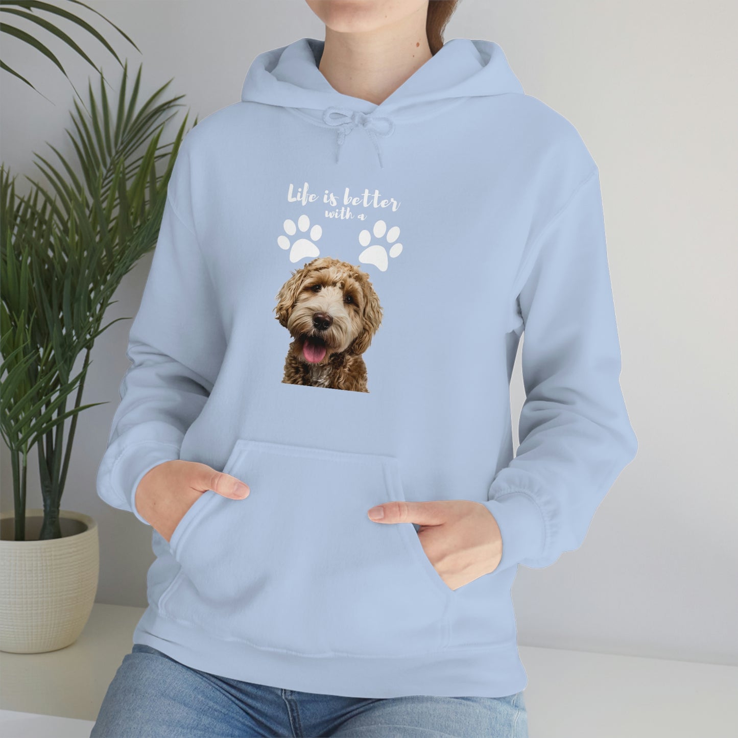 Life is better with a DOG   Unisex Heavy Blend™ Hooded Sweatshirt