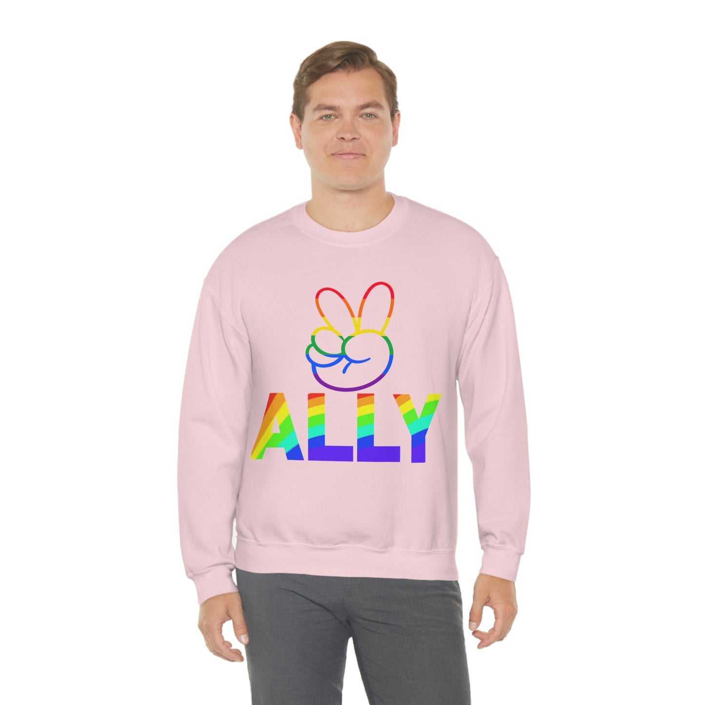 PRIDE ALLY Unisex Heavy Blend™ Crewneck Sweatshirt