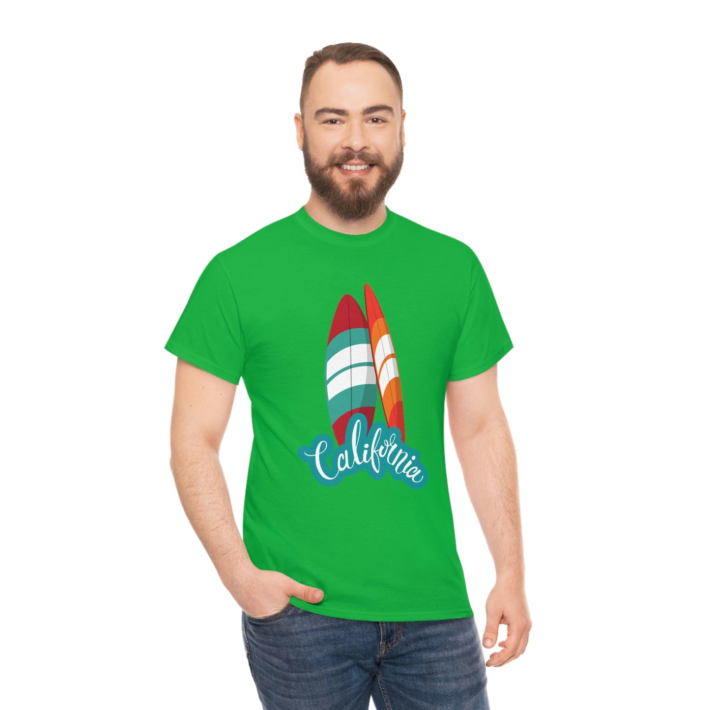 CALIFORNIA SURFS UP Unisex Heavy Cotton Tee