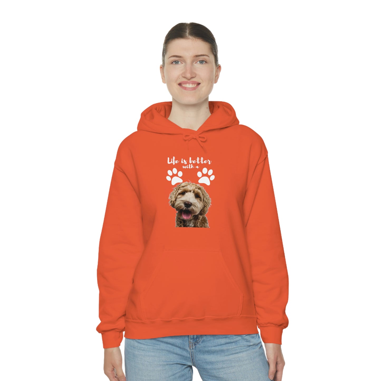 Life is better with a DOG   Unisex Heavy Blend™ Hooded Sweatshirt