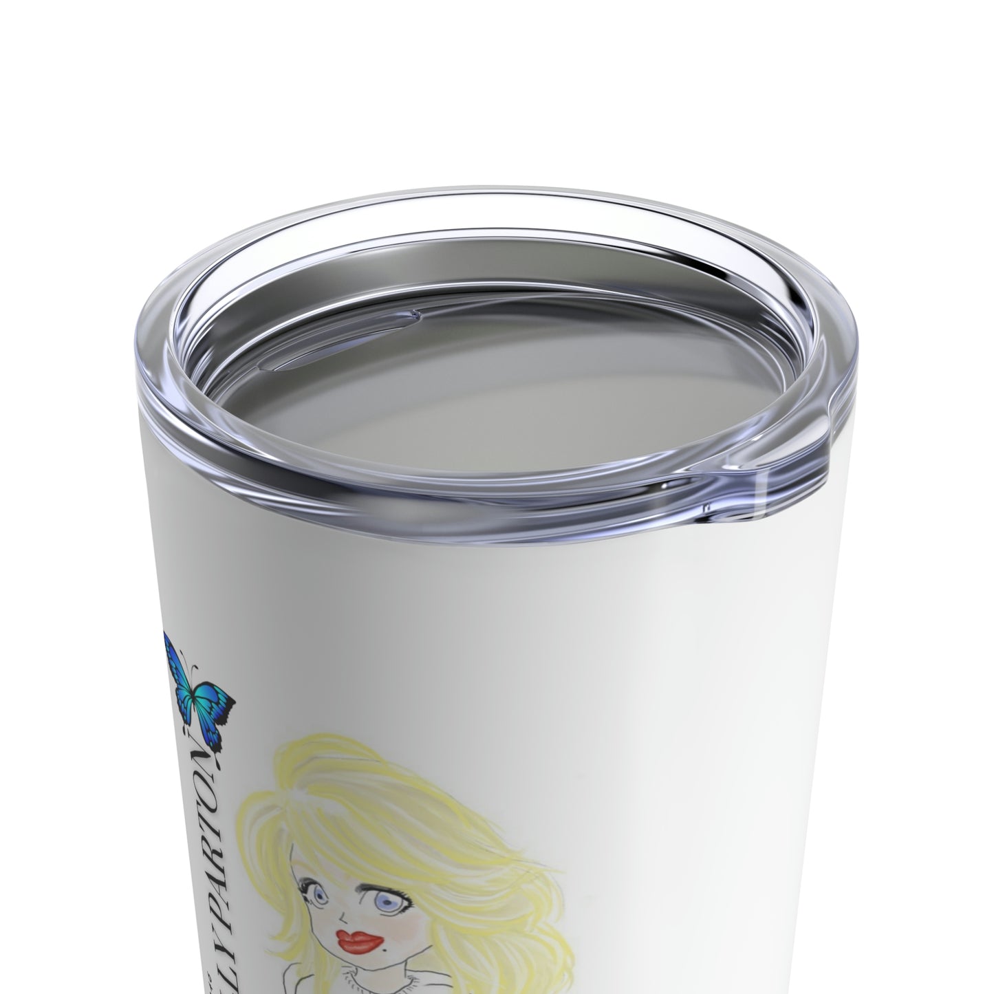 Artist Rendering of Dolly Parton on a Tumbler 20oz