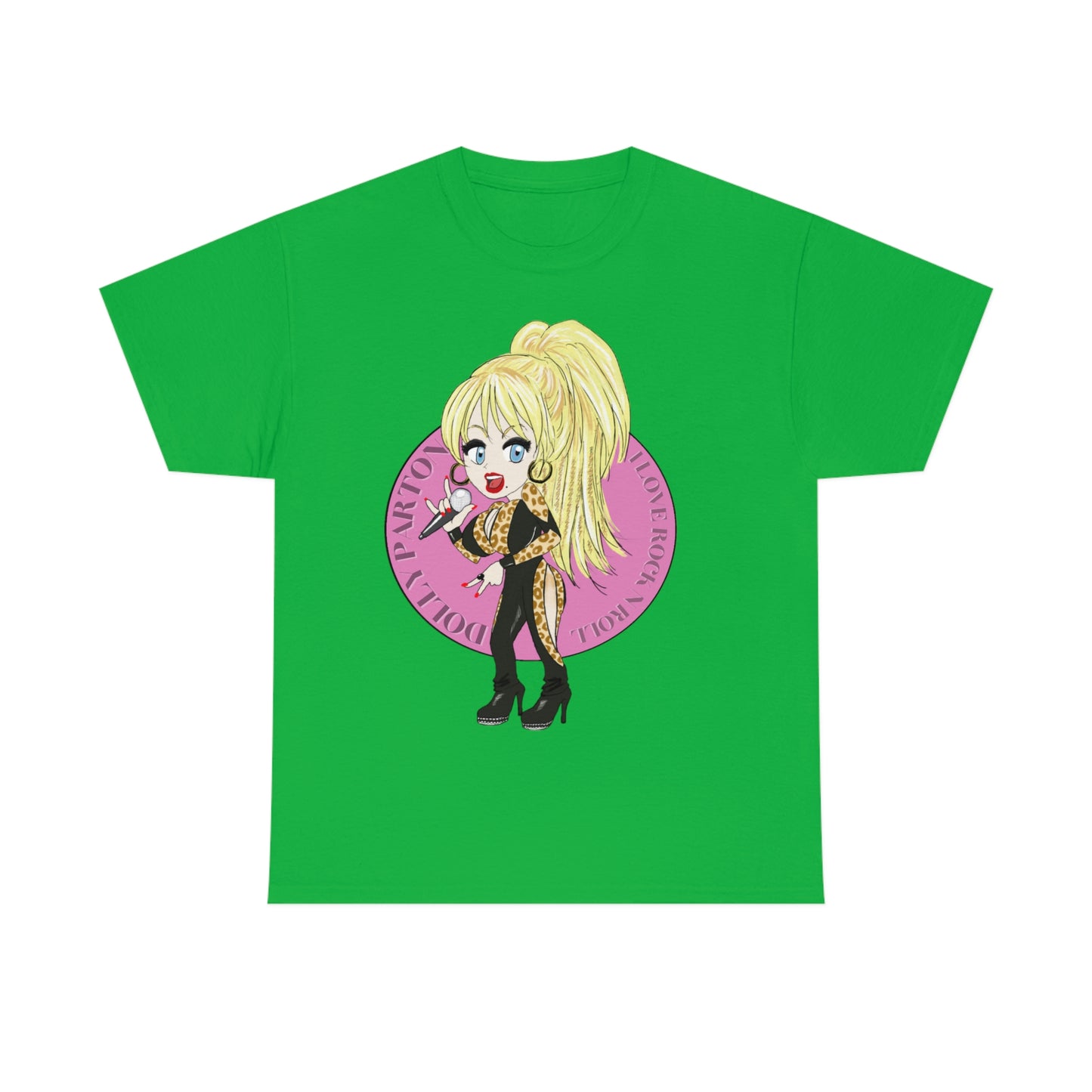 Dolly Parton ~I LOVE ROCK N ROLL Inspired Artwork ~Unisex Heavy Cotton Tee