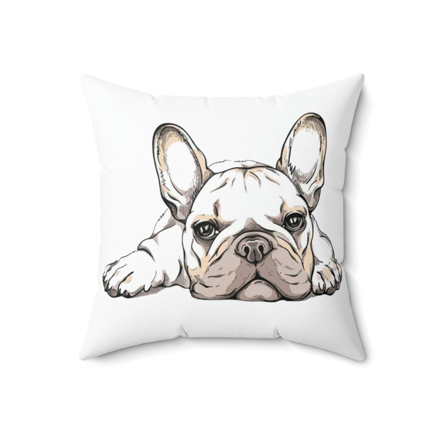 Frenchie Bulldog Square Pillow