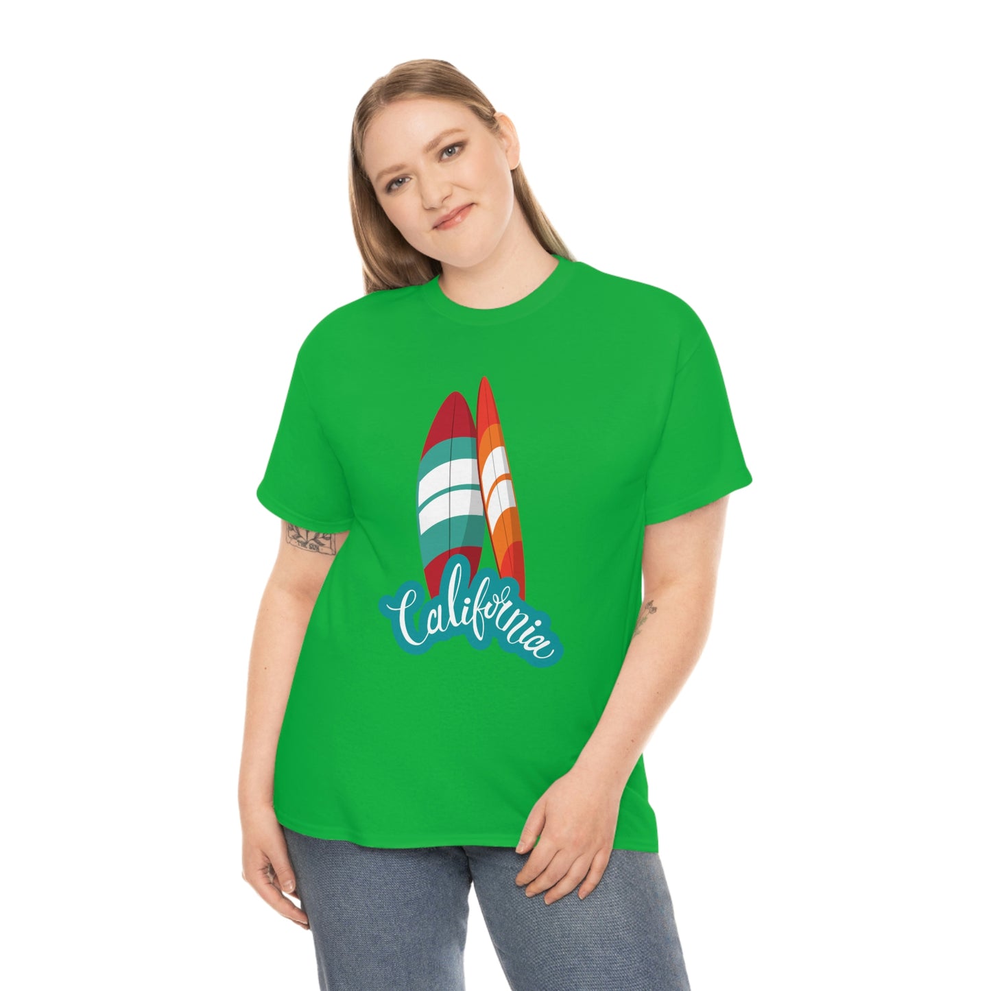 CALIFORNIA SURFS UP Unisex Heavy Cotton Tee