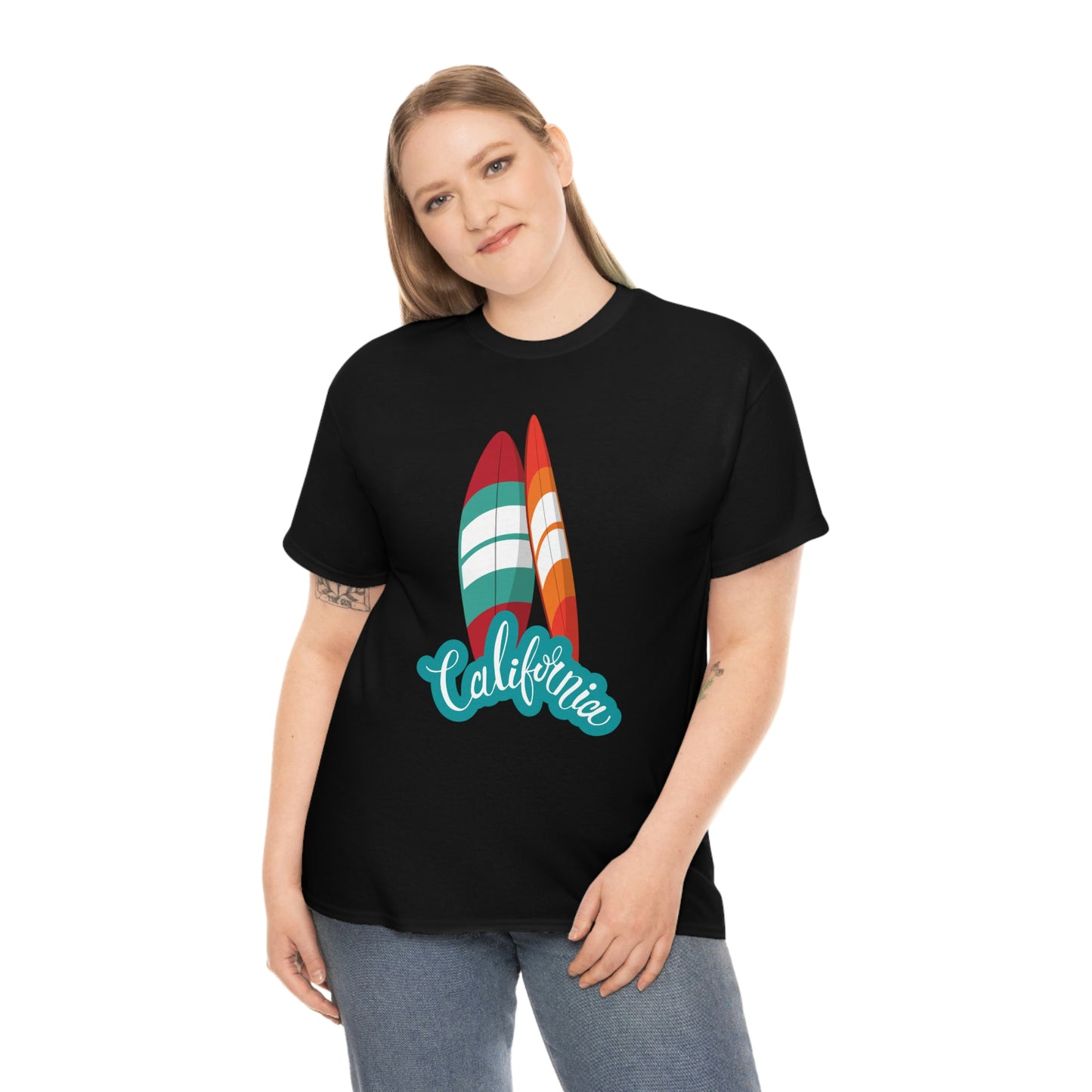 CALIFORNIA SURFS UP Unisex Heavy Cotton Tee