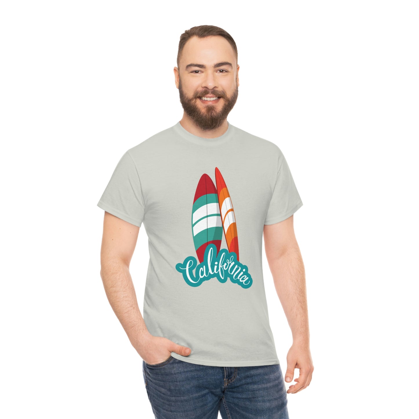 CALIFORNIA SURFS UP Unisex Heavy Cotton Tee