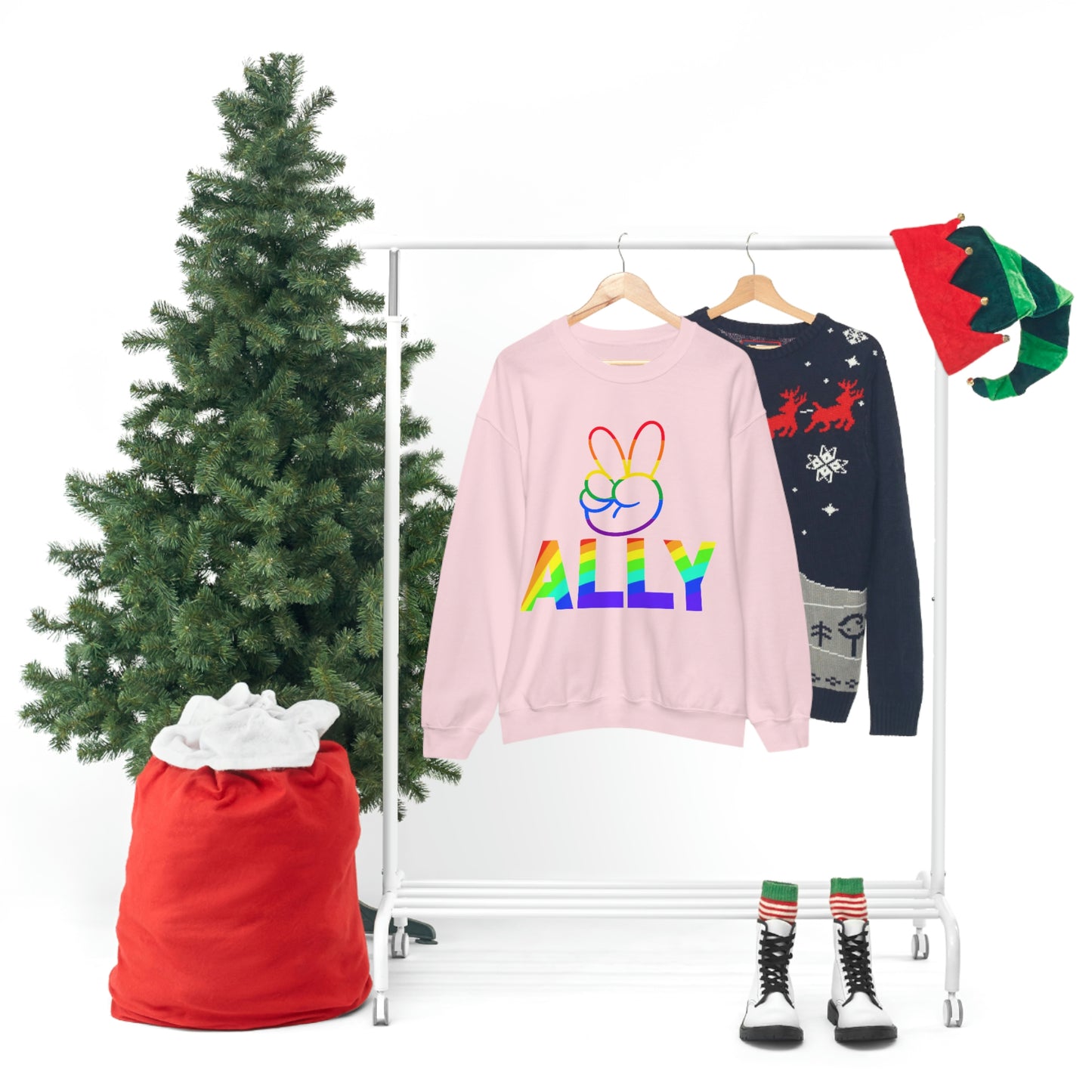 PRIDE ALLY Unisex Heavy Blend™ Crewneck Sweatshirt