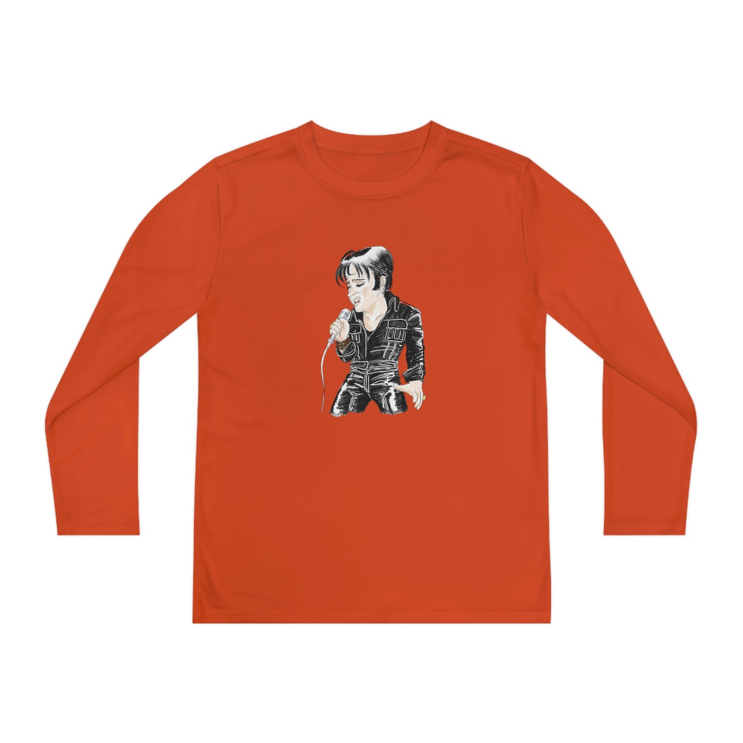 Artist Rendering of ELVIS ~ Youth Long Sleeve Competitor Tee