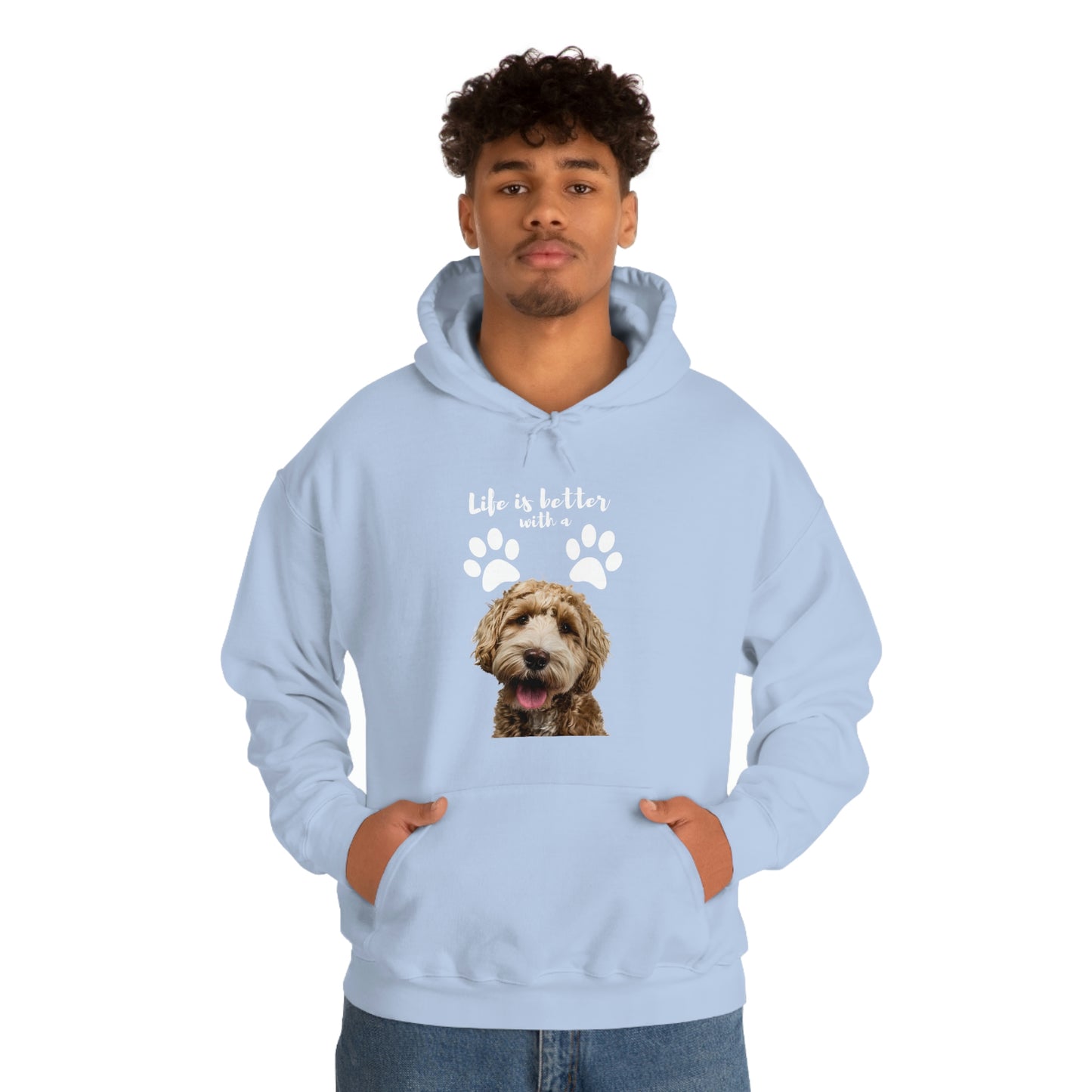 Life is better with a DOG   Unisex Heavy Blend™ Hooded Sweatshirt