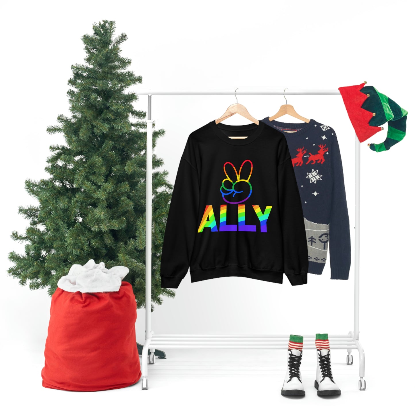 PRIDE ALLY Unisex Heavy Blend™ Crewneck Sweatshirt