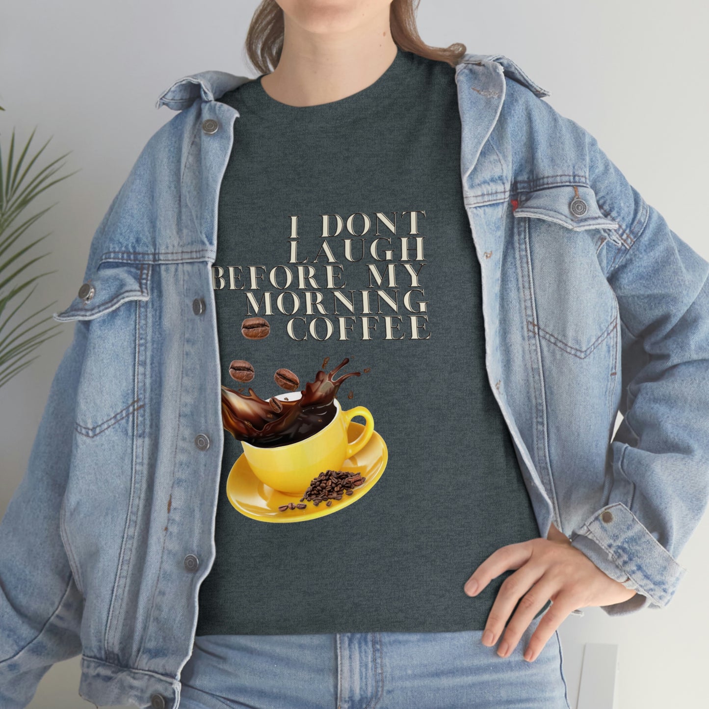 "Not before my morning Coffee" Unisex Heavy Cotton Tee