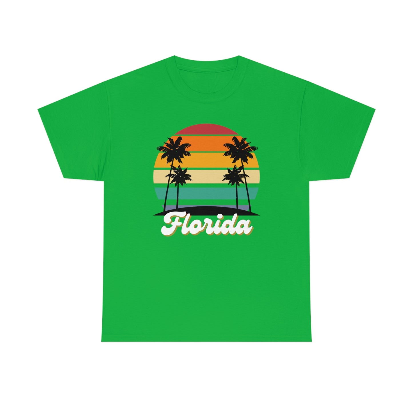 FLORIDA RETRO BEACH Unisex Heavy Cotton Tee