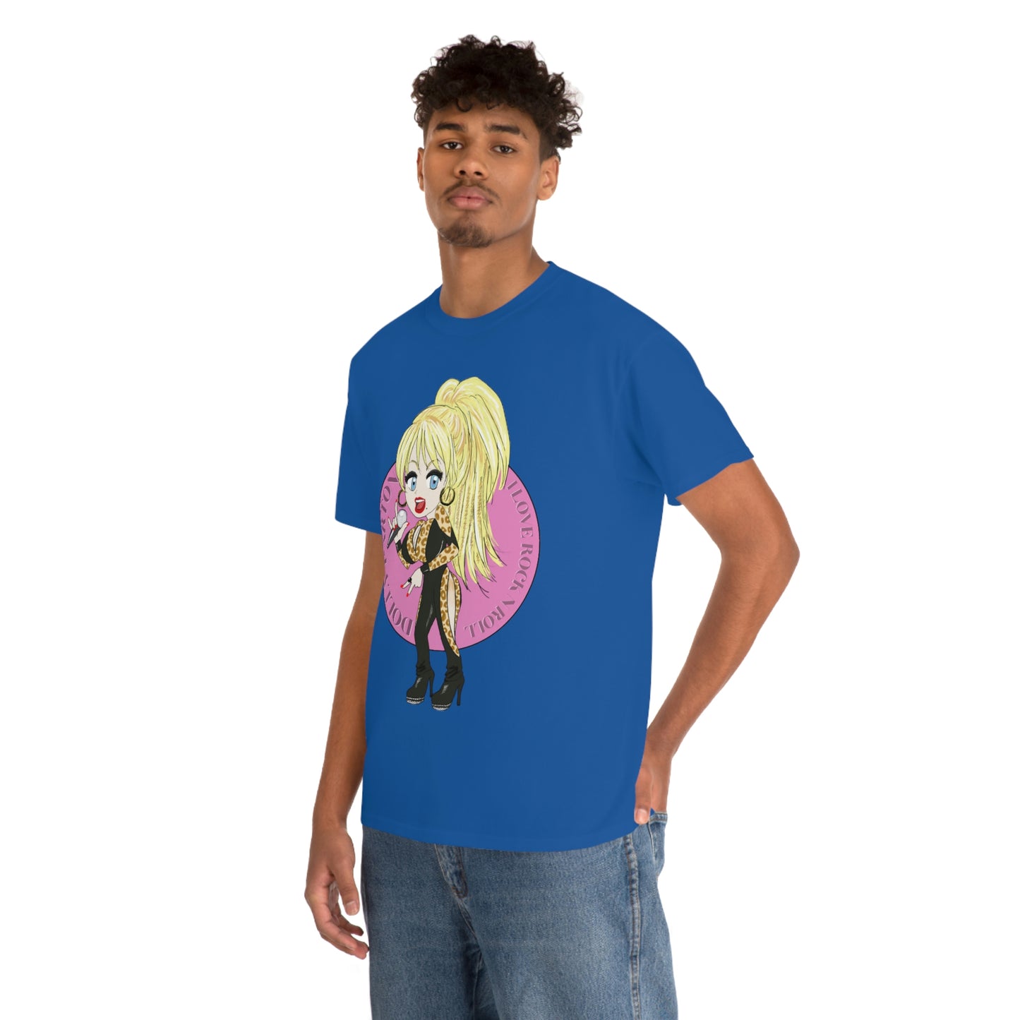 Dolly Parton ~I LOVE ROCK N ROLL Inspired Artwork ~Unisex Heavy Cotton Tee