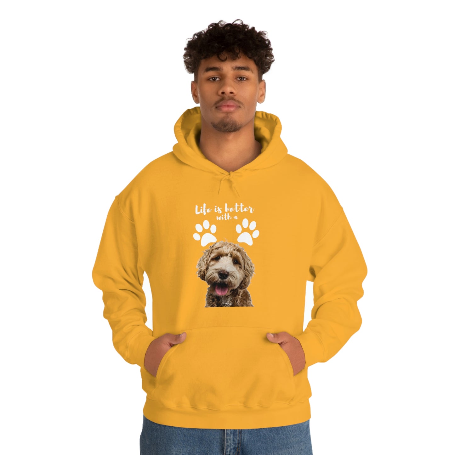 Life is better with a DOG   Unisex Heavy Blend™ Hooded Sweatshirt