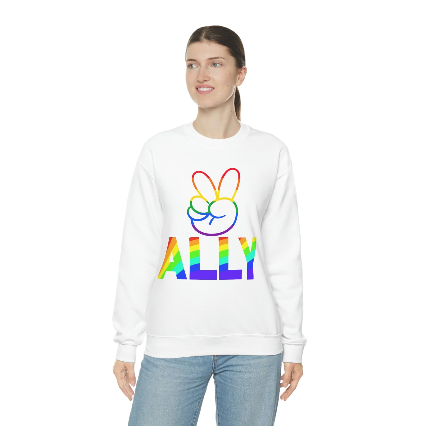 PRIDE ALLY Unisex Heavy Blend™ Crewneck Sweatshirt