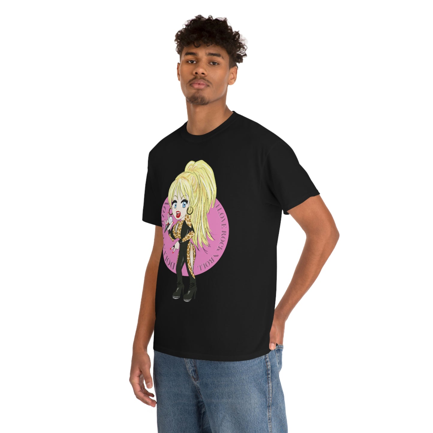 Dolly Parton ~I LOVE ROCK N ROLL Inspired Artwork ~Unisex Heavy Cotton Tee