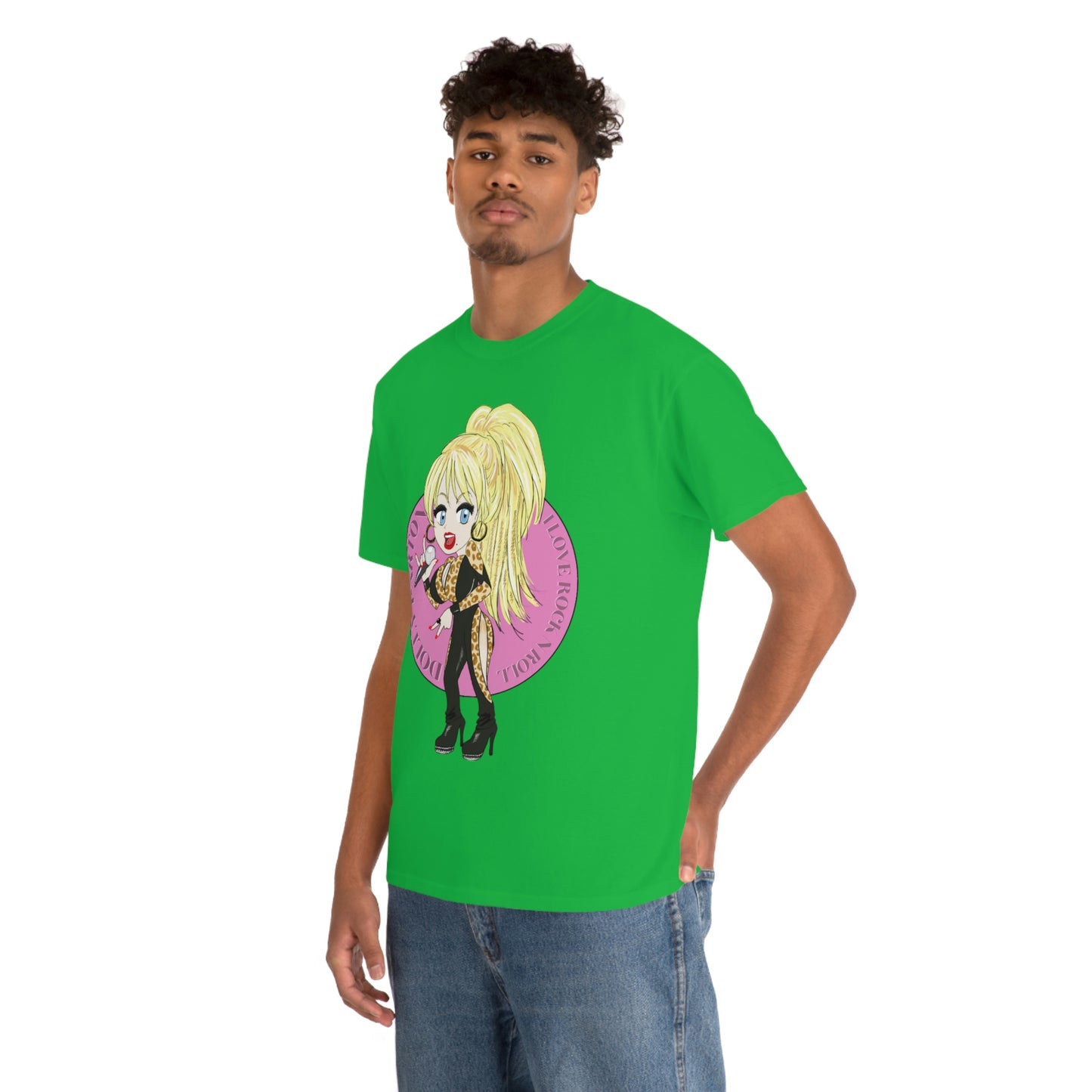 Dolly Parton ~I LOVE ROCK N ROLL Inspired Artwork ~Unisex Heavy Cotton Tee