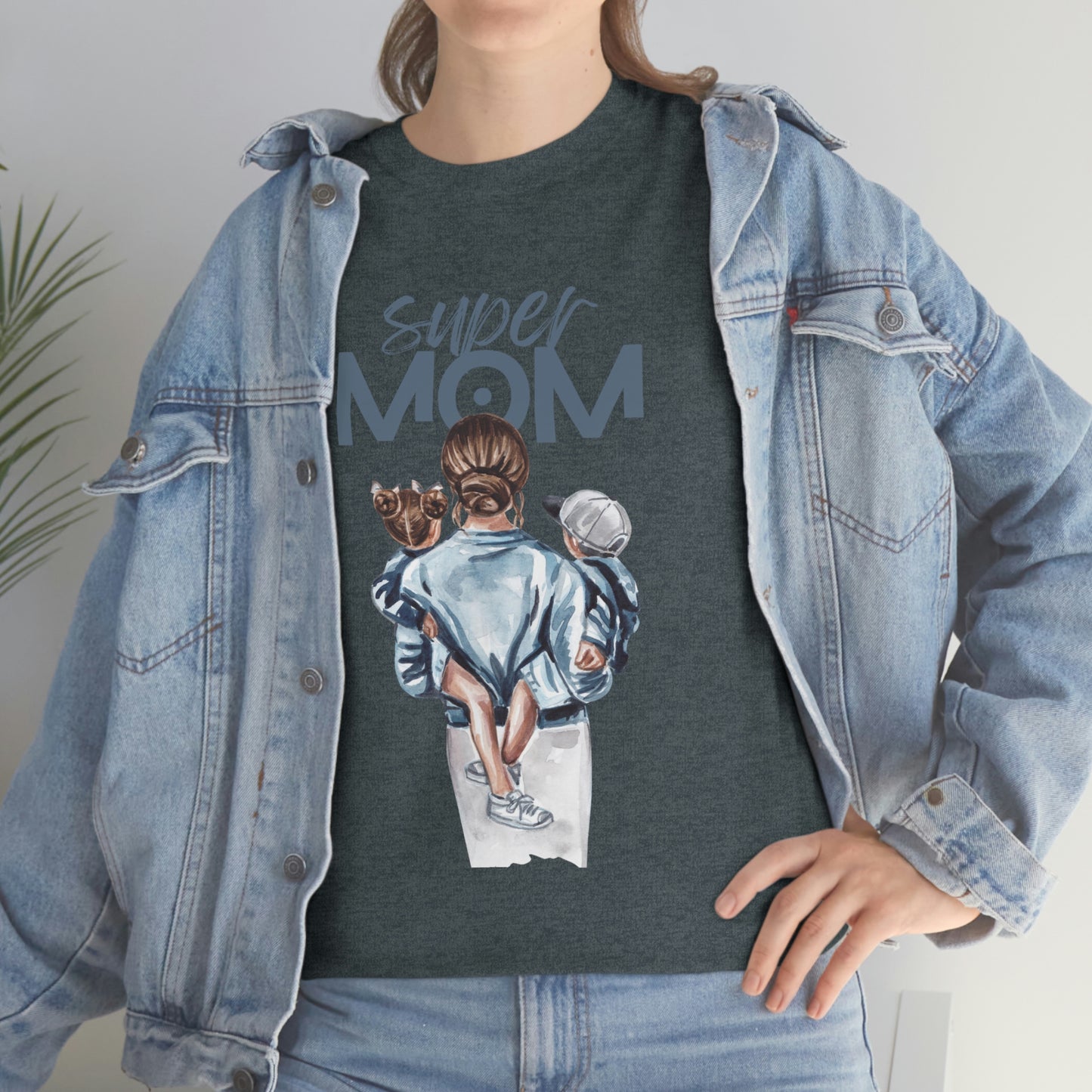 SUPER MOM Unisex Heavy Cotton Tee