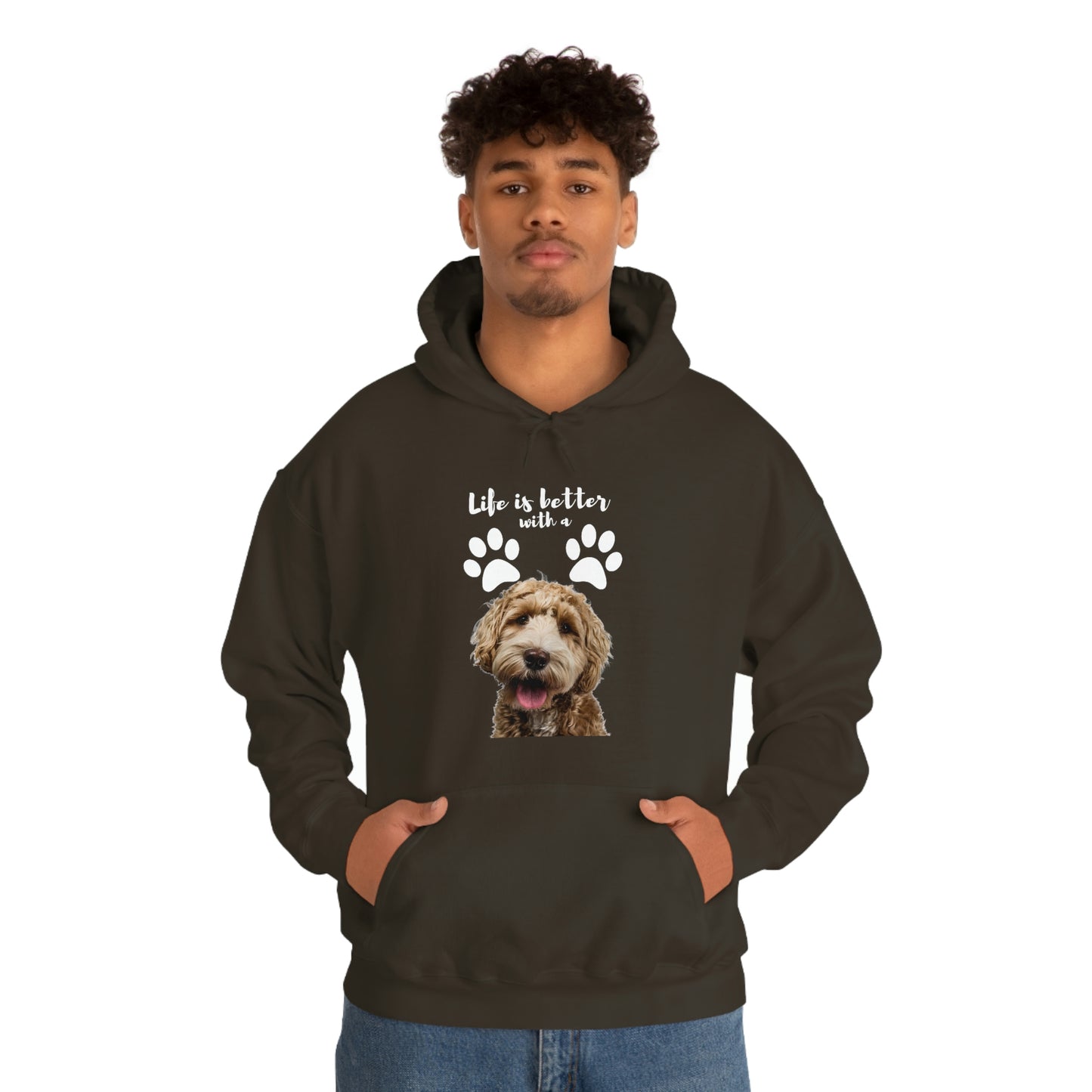 Life is better with a DOG   Unisex Heavy Blend™ Hooded Sweatshirt