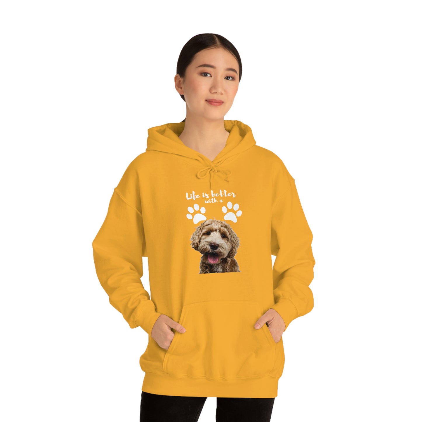 Life is better with a DOG   Unisex Heavy Blend™ Hooded Sweatshirt