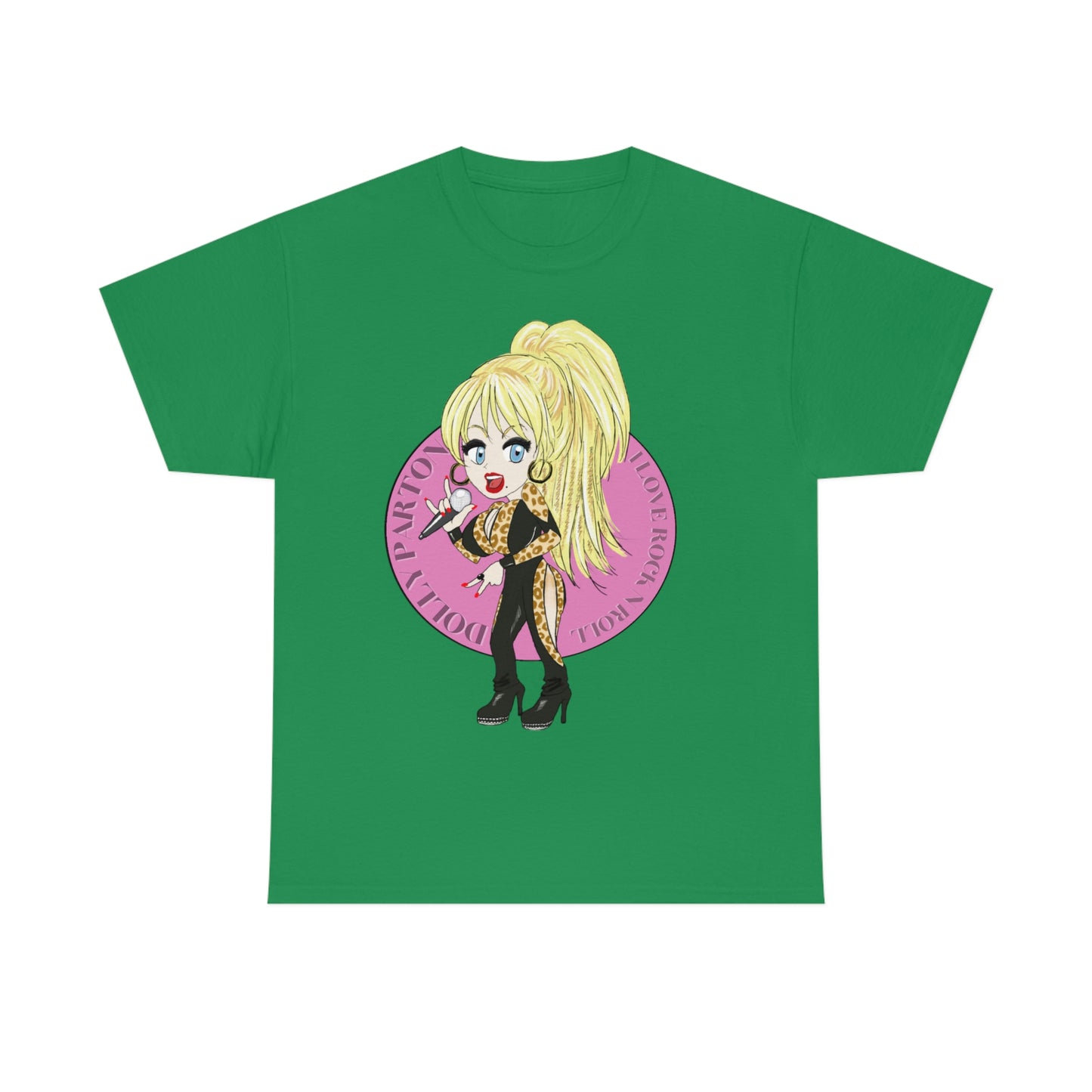 Dolly Parton ~I LOVE ROCK N ROLL Inspired Artwork ~Unisex Heavy Cotton Tee