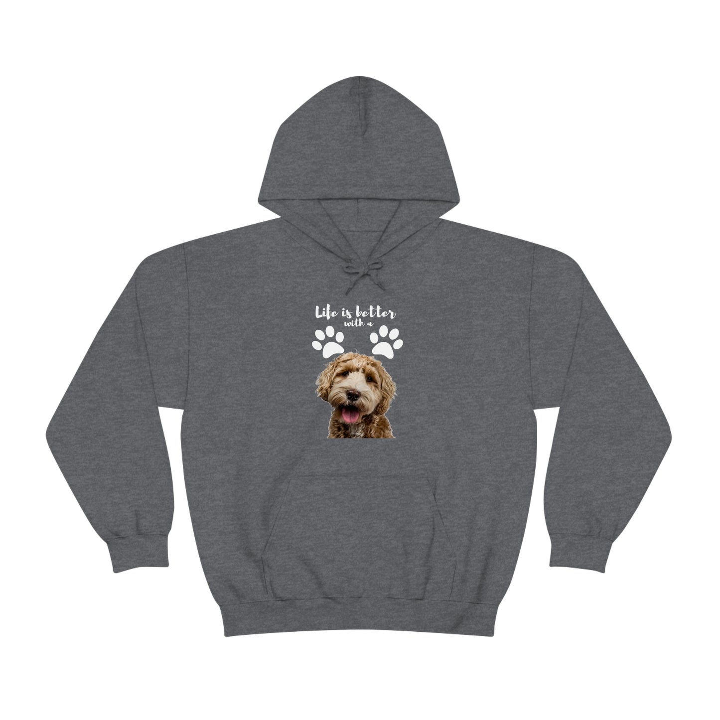 Life is better with a DOG   Unisex Heavy Blend™ Hooded Sweatshirt