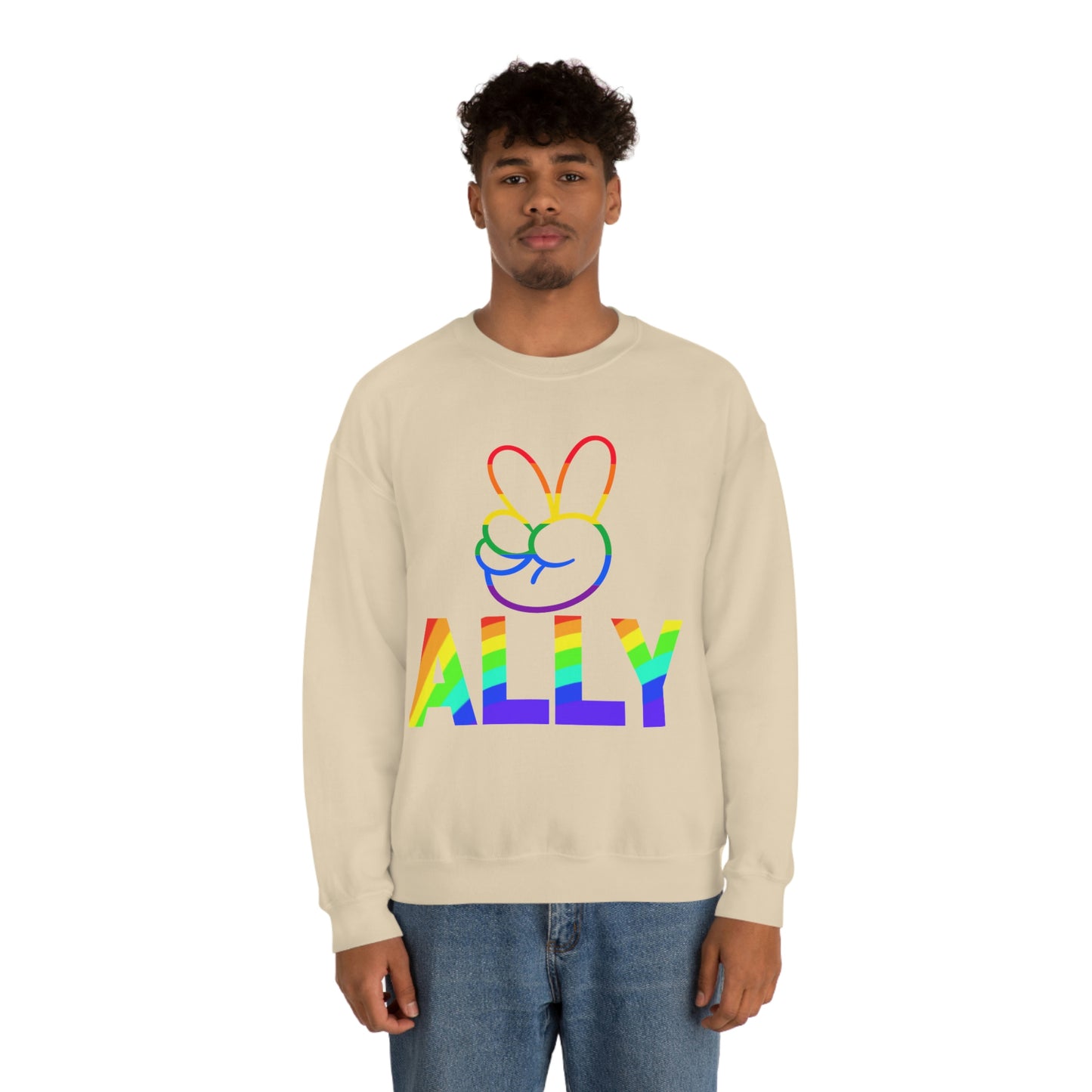 PRIDE ALLY Unisex Heavy Blend™ Crewneck Sweatshirt