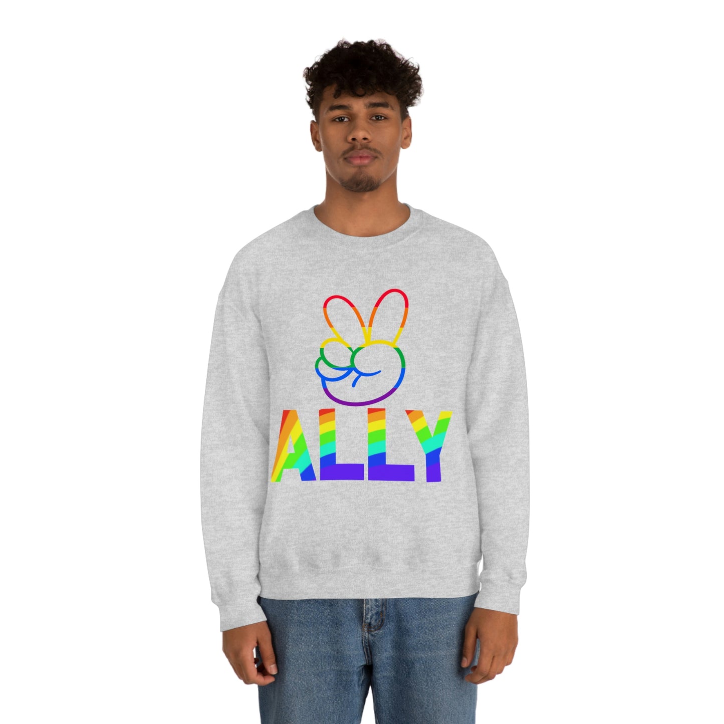 PRIDE ALLY Unisex Heavy Blend™ Crewneck Sweatshirt