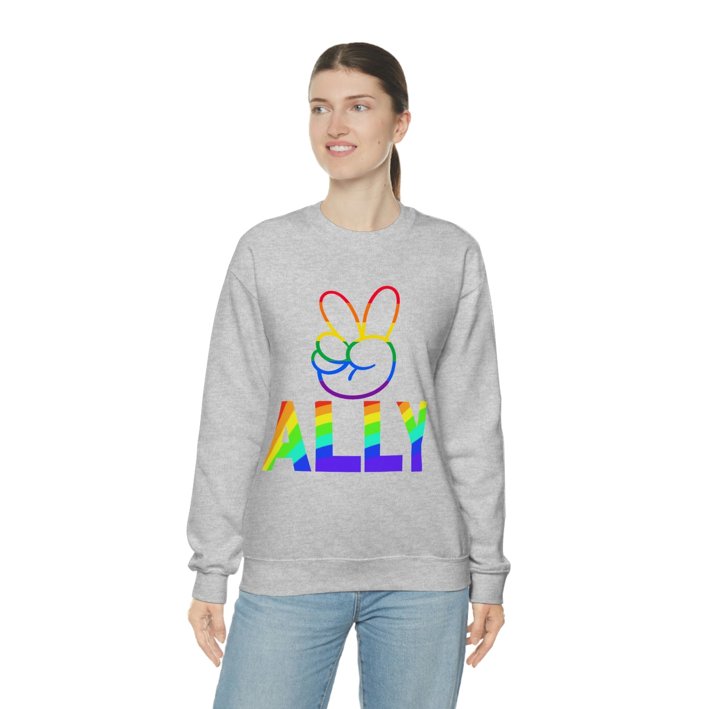 PRIDE ALLY Unisex Heavy Blend™ Crewneck Sweatshirt