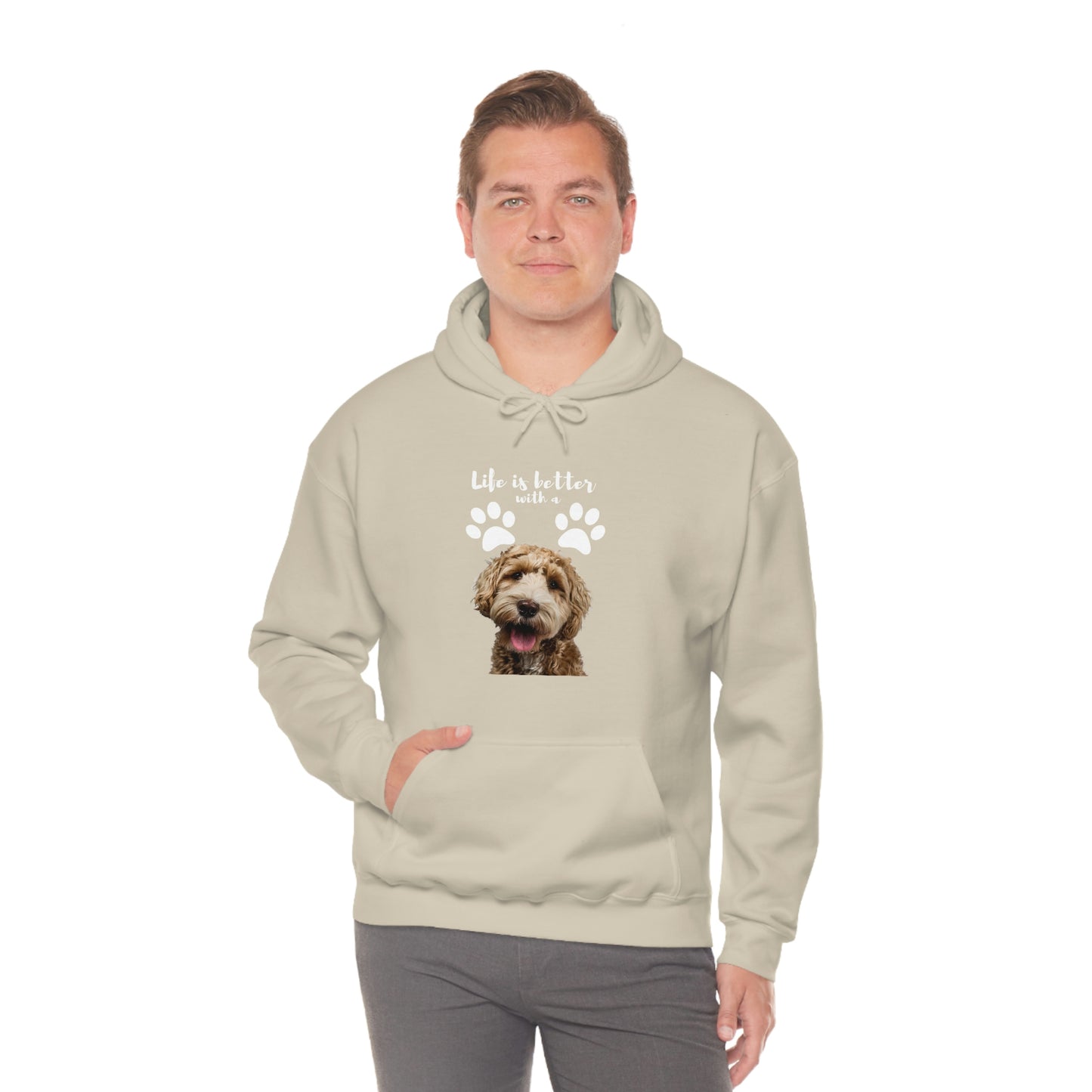 Life is better with a DOG   Unisex Heavy Blend™ Hooded Sweatshirt