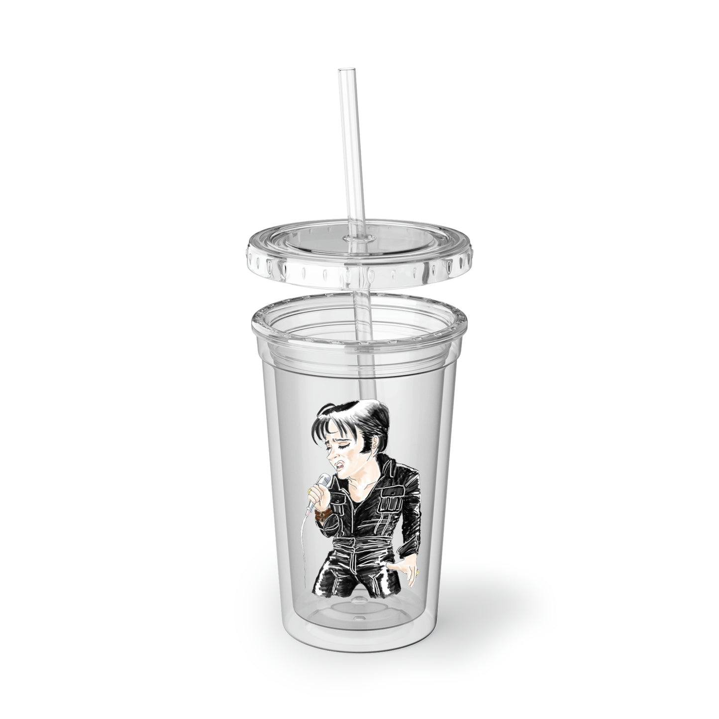 Artist Rendering of ELVIS ~Suave Acrylic Cup