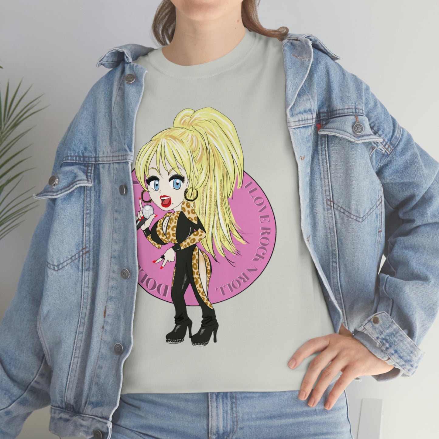 Dolly Parton ~I LOVE ROCK N ROLL Inspired Artwork ~Unisex Heavy Cotton Tee