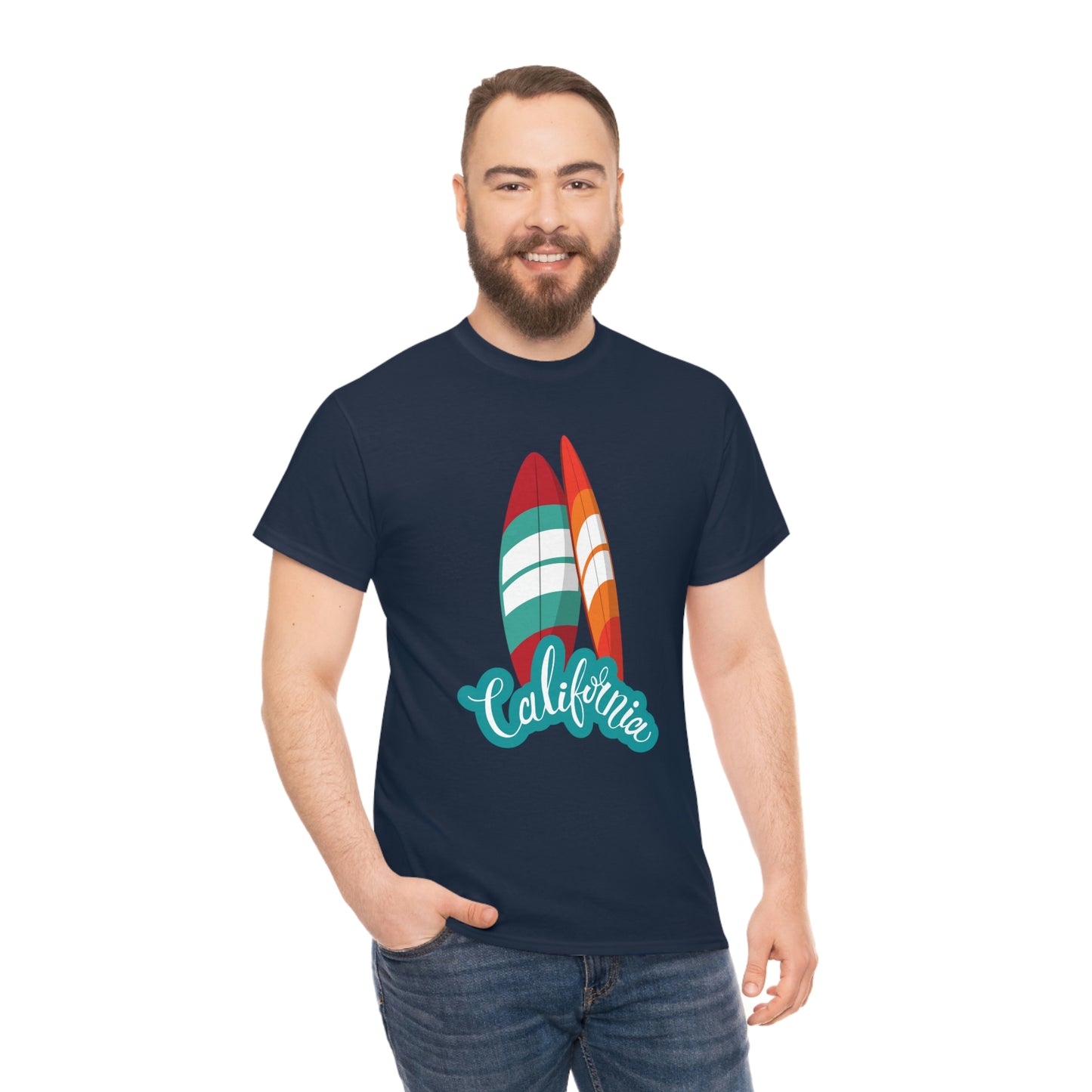 CALIFORNIA SURFS UP Unisex Heavy Cotton Tee
