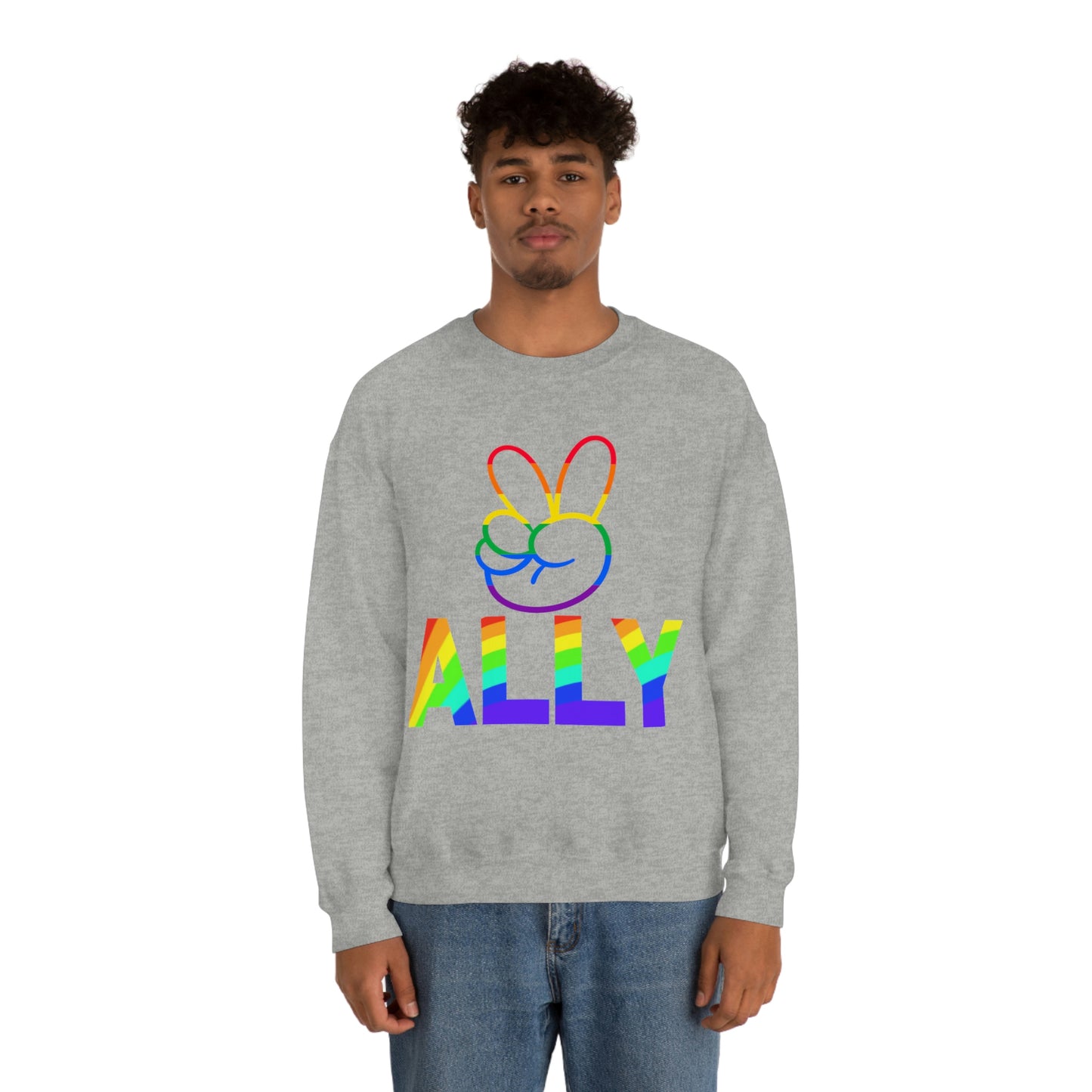 PRIDE ALLY Unisex Heavy Blend™ Crewneck Sweatshirt