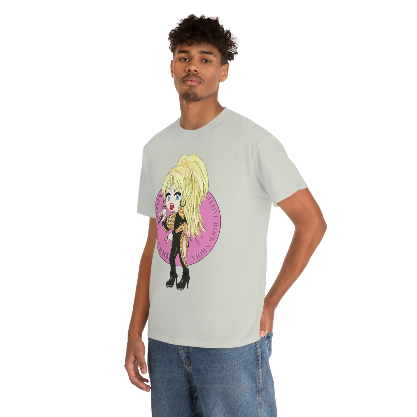 Dolly Parton ~I LOVE ROCK N ROLL Inspired Artwork ~Unisex Heavy Cotton Tee