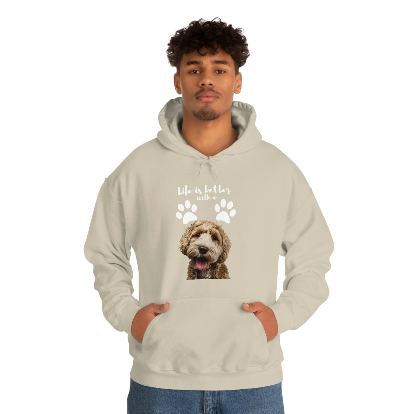 Life is better with a DOG   Unisex Heavy Blend™ Hooded Sweatshirt