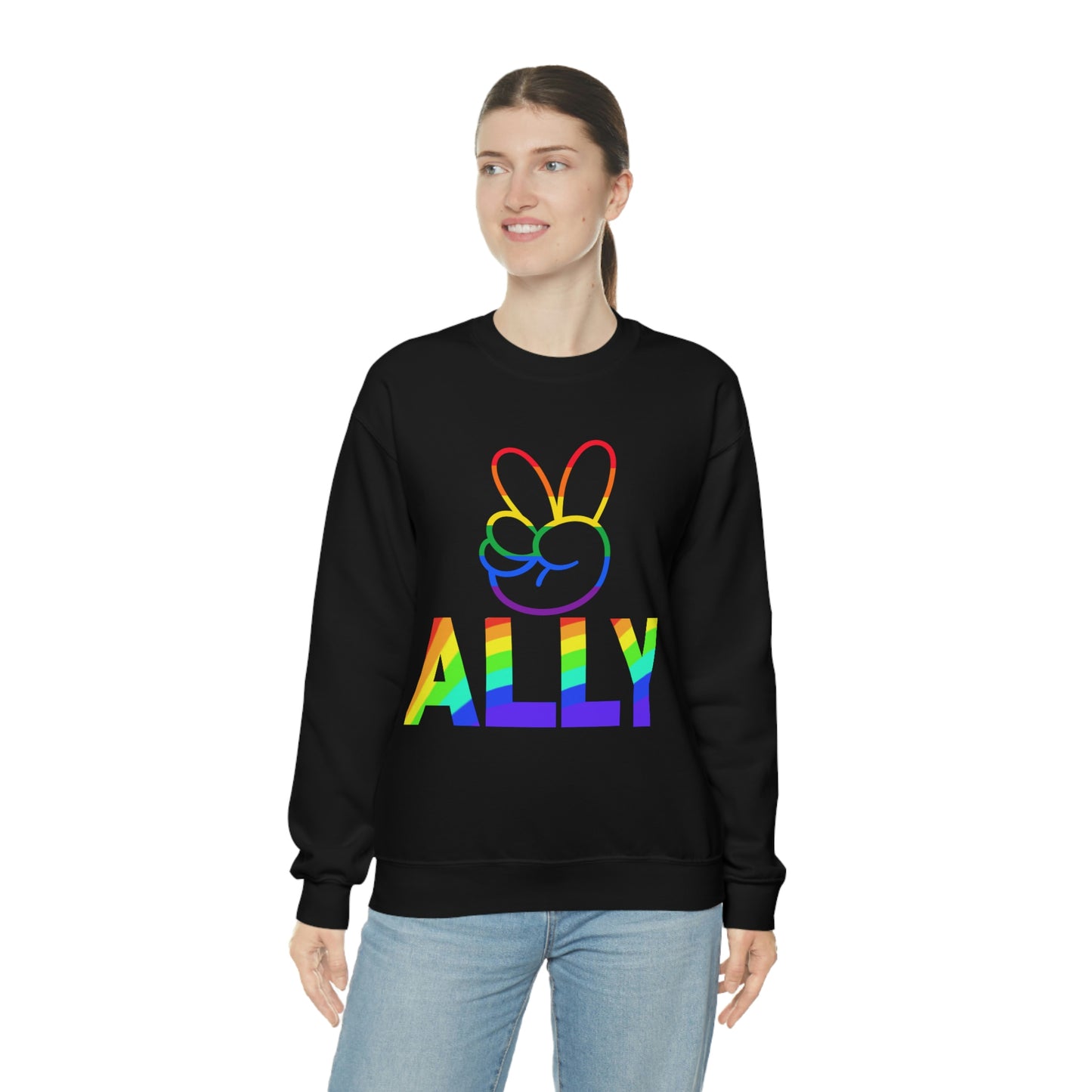 PRIDE ALLY Unisex Heavy Blend™ Crewneck Sweatshirt